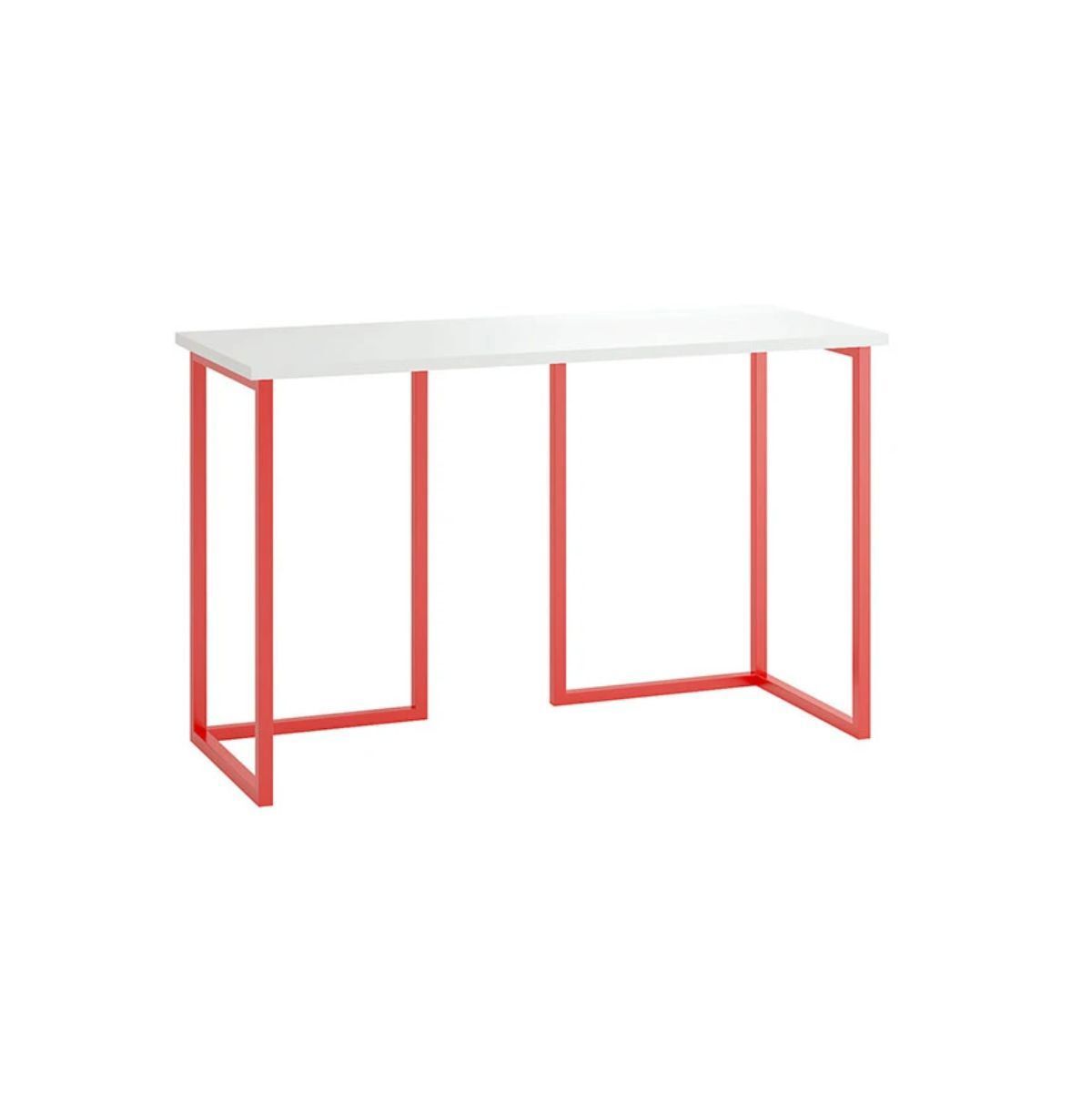 Изображение товара Компьютерный стол Огого обстановочка! Board 120x74x50 см ЛДСП цвет белый/красный