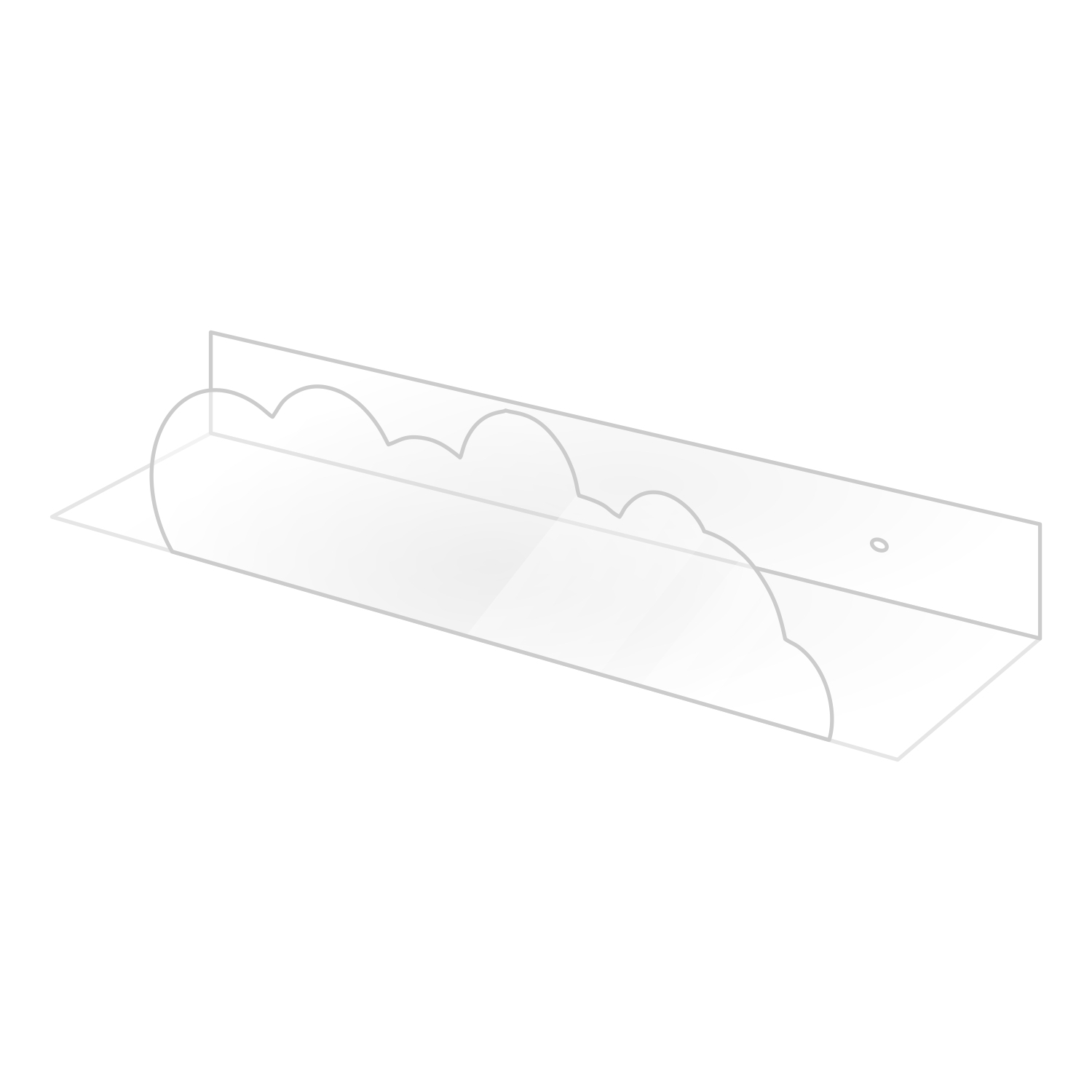 Изображение товара Настенная полка в форме Облака Volomar 6900_02 10x10 см полиэстер прозрачная