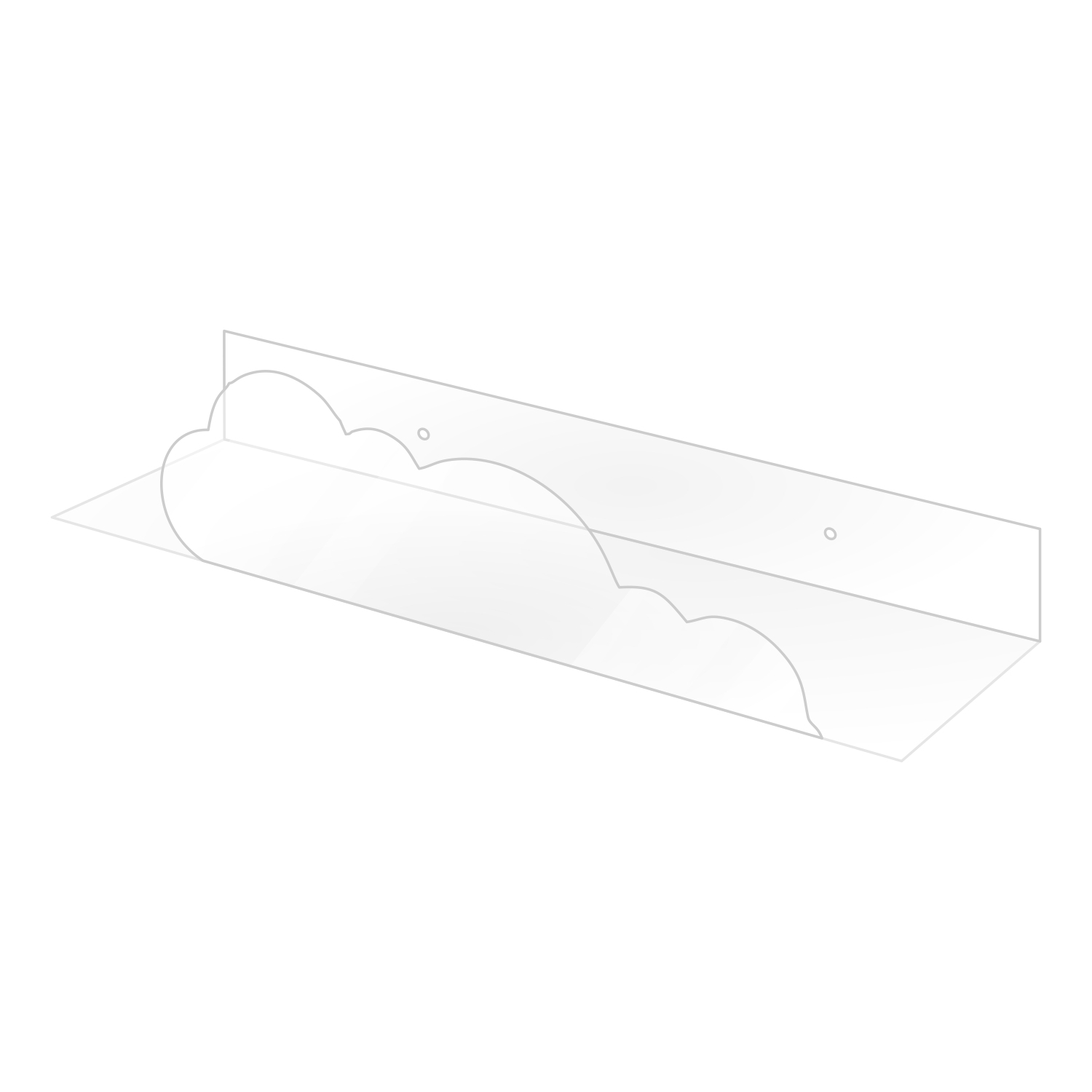 Изображение товара Настенная полка в виде облака из полиэстера 10x10 см для детской и интерьера