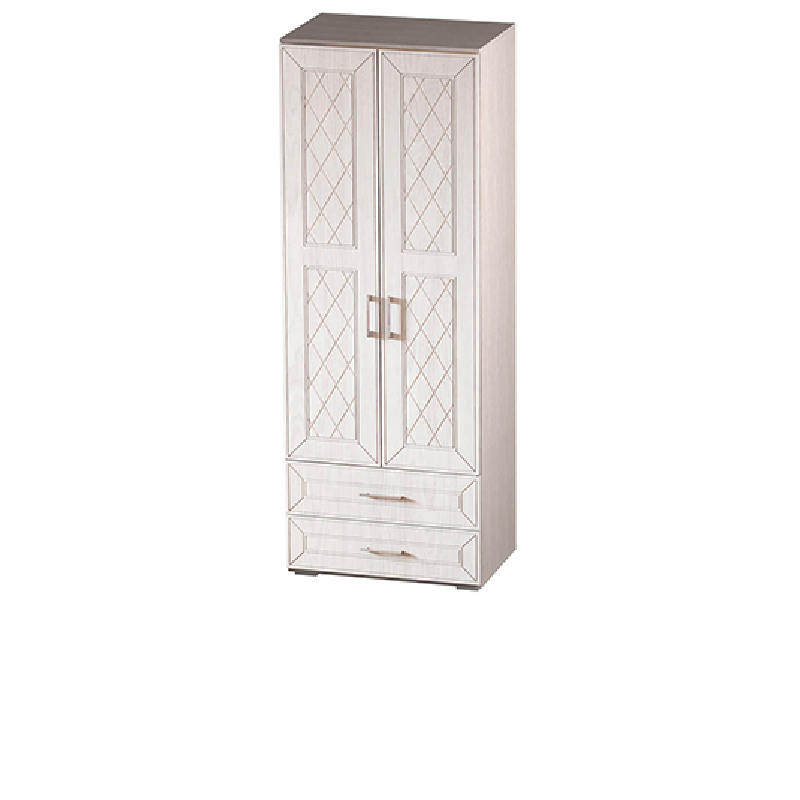 Изображение товара Шкаф-витрина БТС 80x217.6x51.4 см МДФ цвет дуб атланта/брашированный Россия