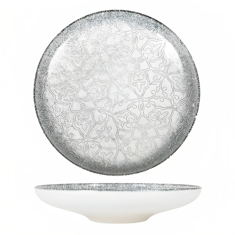 Изображение товара Набор тарелок для пасты 2 шт Bonna 25 см фарфор цвет серый