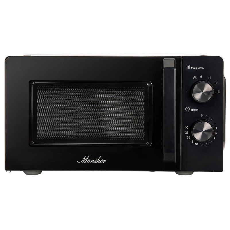 Изображение товара Отдельностоящая микроволновая печь Monsher MTW 201 Noir 20 л 42.5x23.5x32 см цвет черный