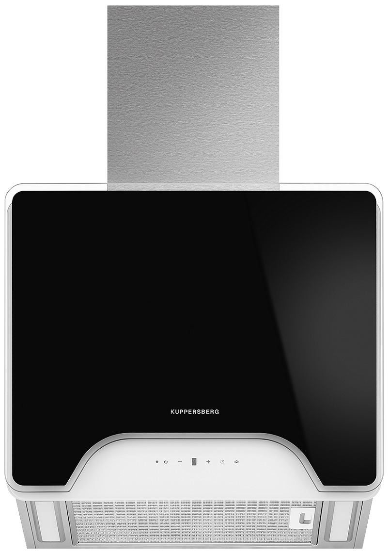 Изображение товара Наклонная вытяжка Kuppersberg MINT 60 1300 м3/ч стильное решение черный цвет