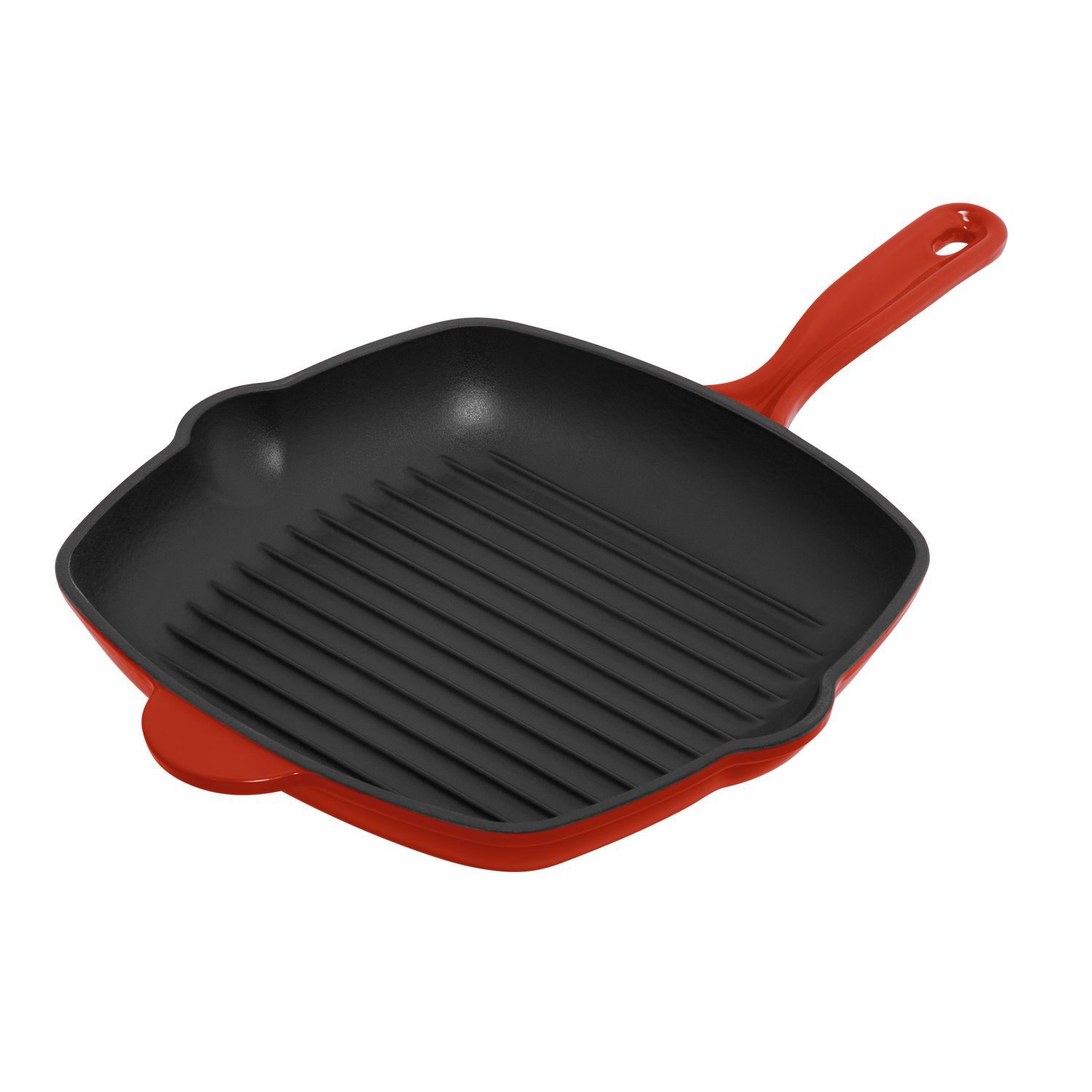 Изображение товара Сковорода гриль Maunfeld Devon 27 см чугун красный без крышки