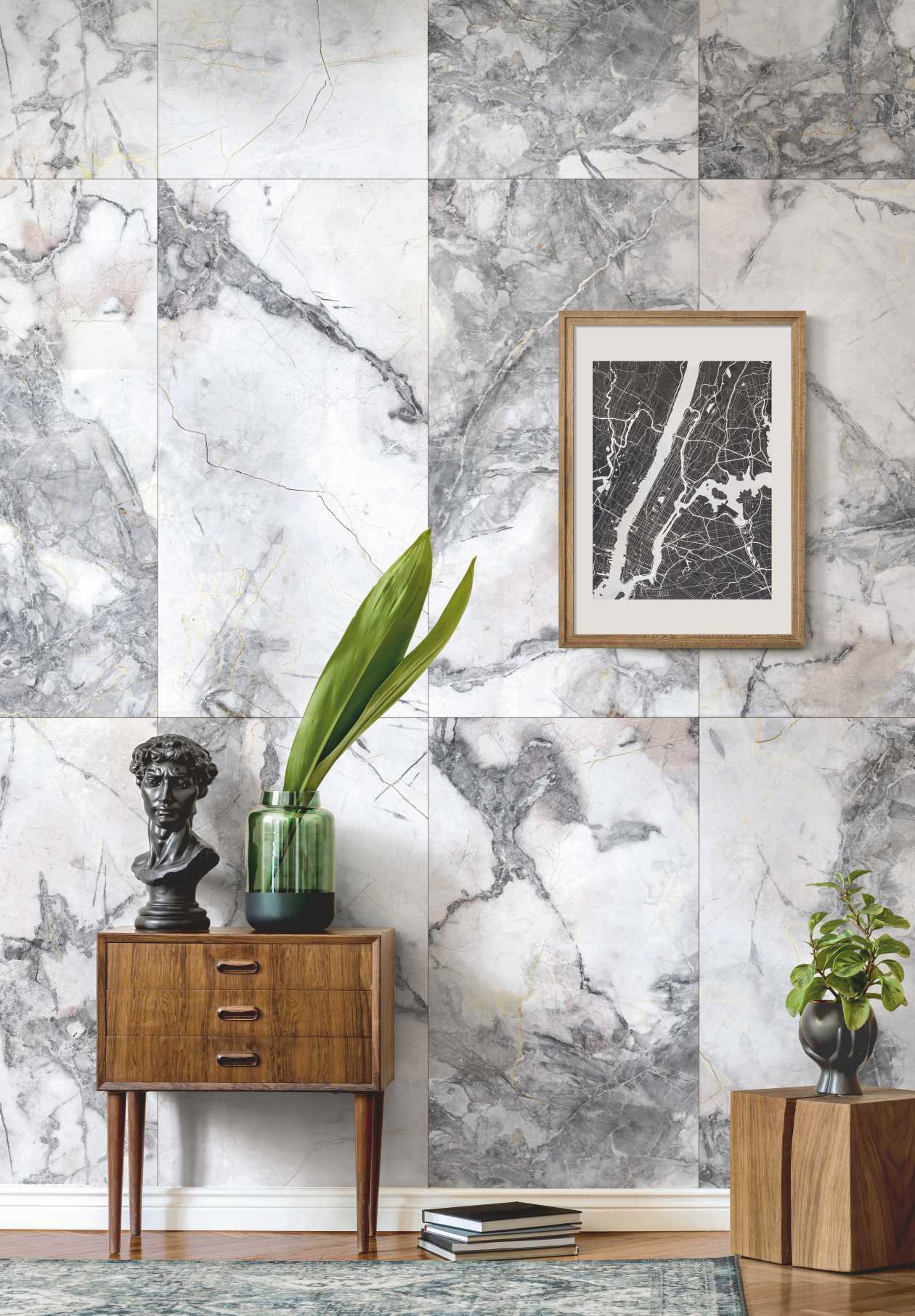 Изображение товара Керамогранит Idalgo Home Люссо 127 60x120 см премиум мрамор эффект белый