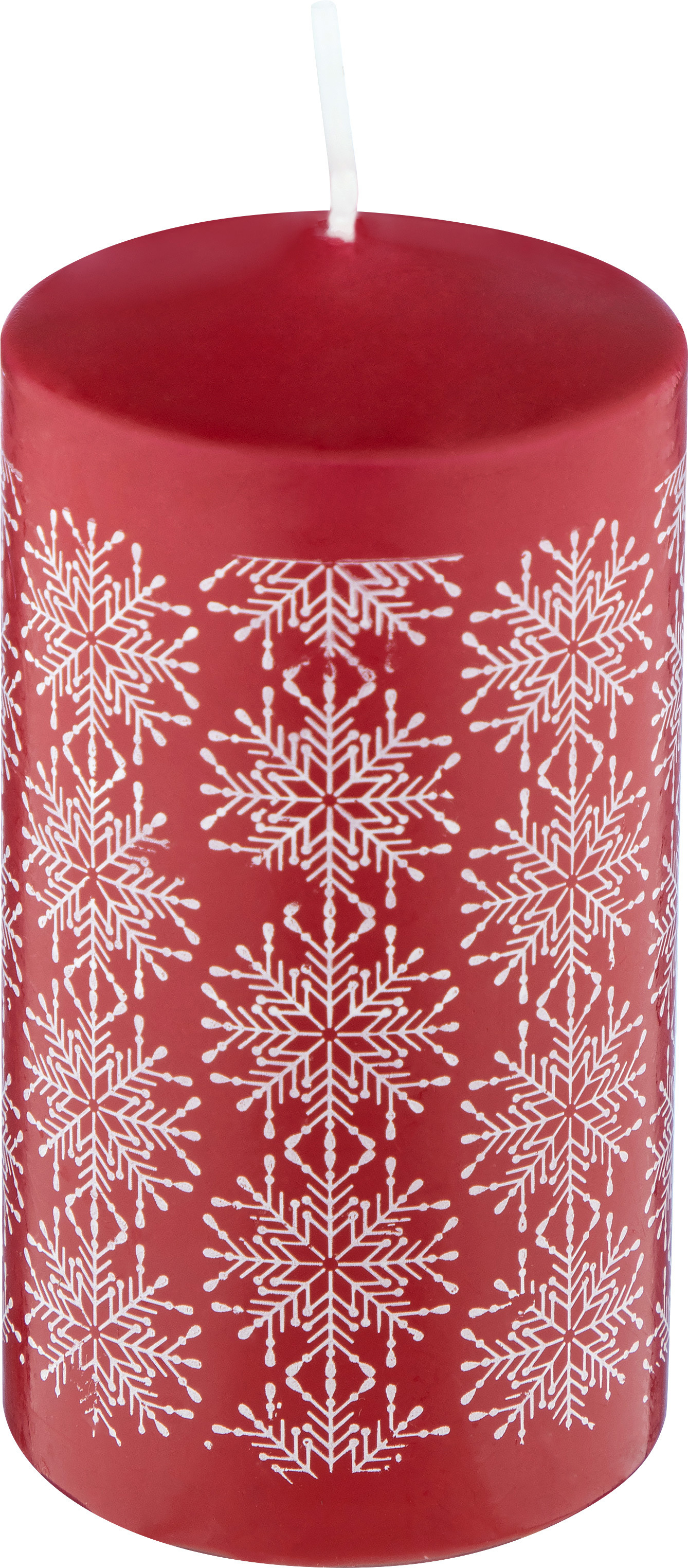 Изображение товара Свеча Новогодние снежинки Волшебная Страна Deco Christmas 50x100 мм