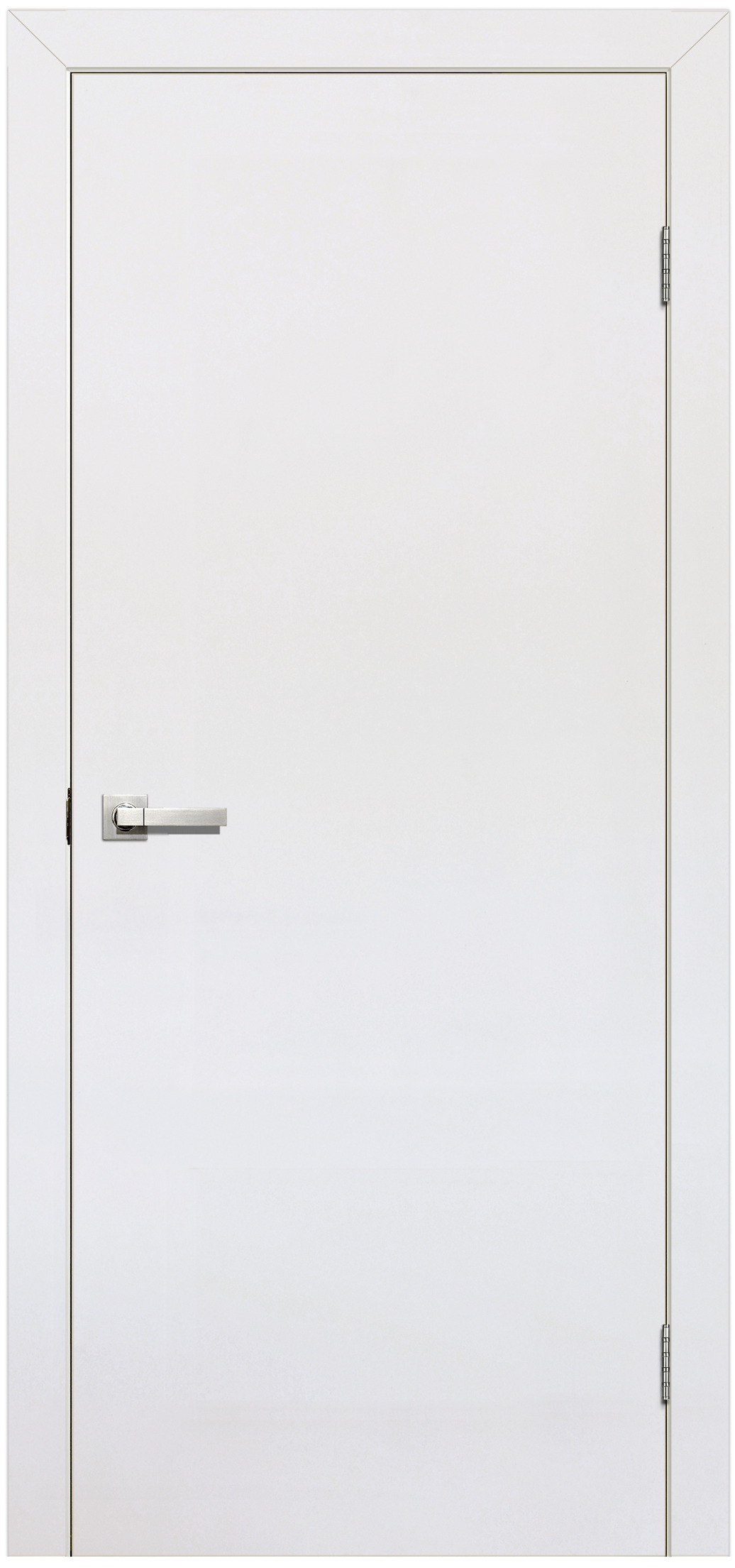 Изображение товара Дверь межкомнатная глухая 80x200 см финиш бумага белый без замка, без петель