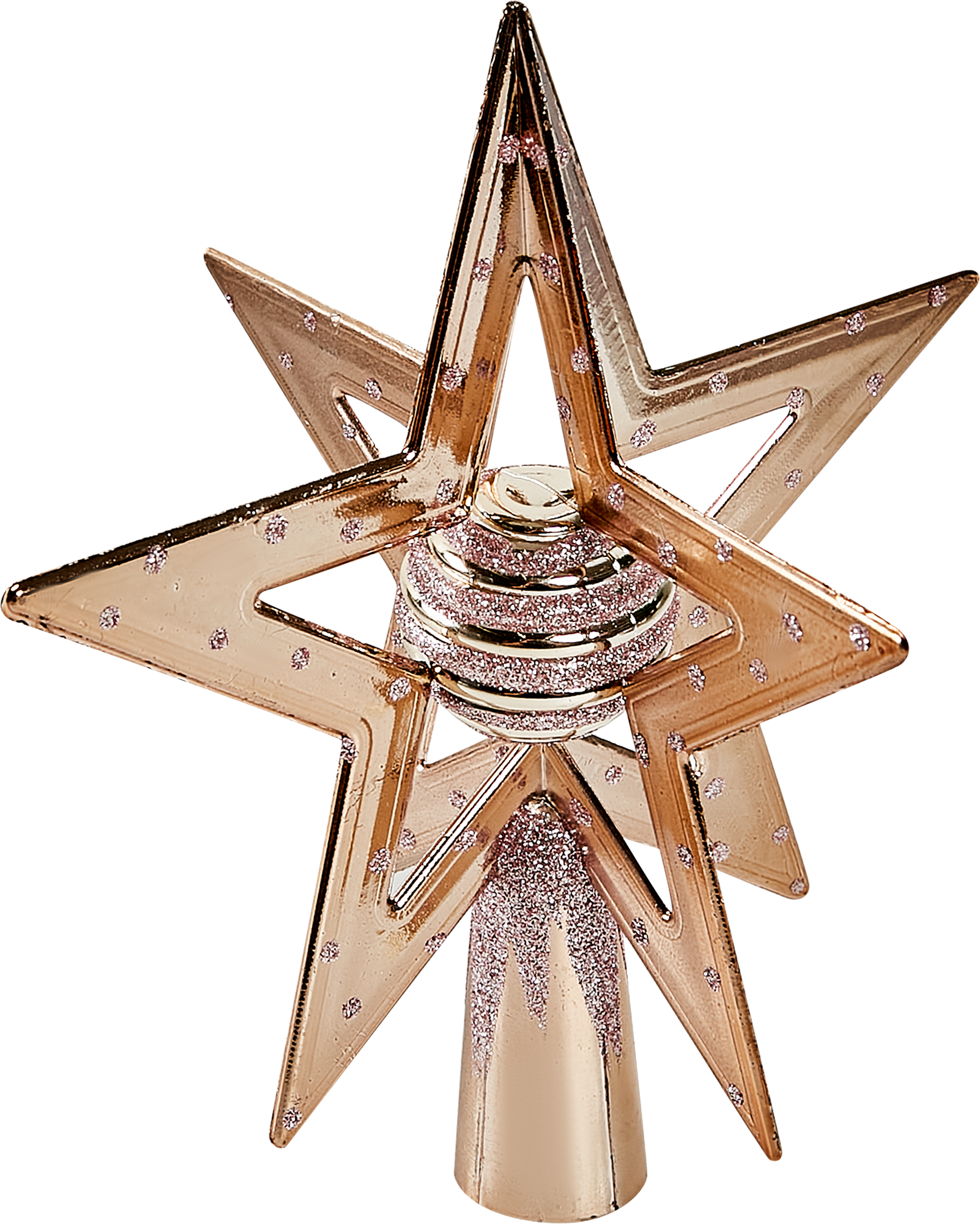 Изображение товара Верхушка для елки цвет коричневый 19 см новогодняя