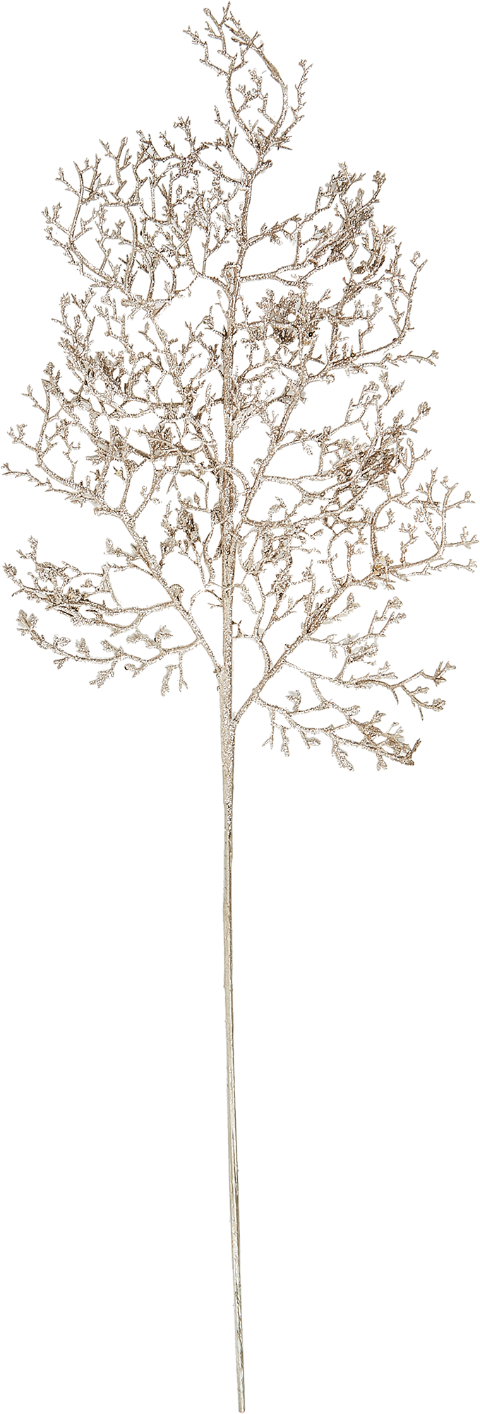 Изображение товара Новогоднее украшение Ветка 76 см из ПВХ бежевое для праздничного декора