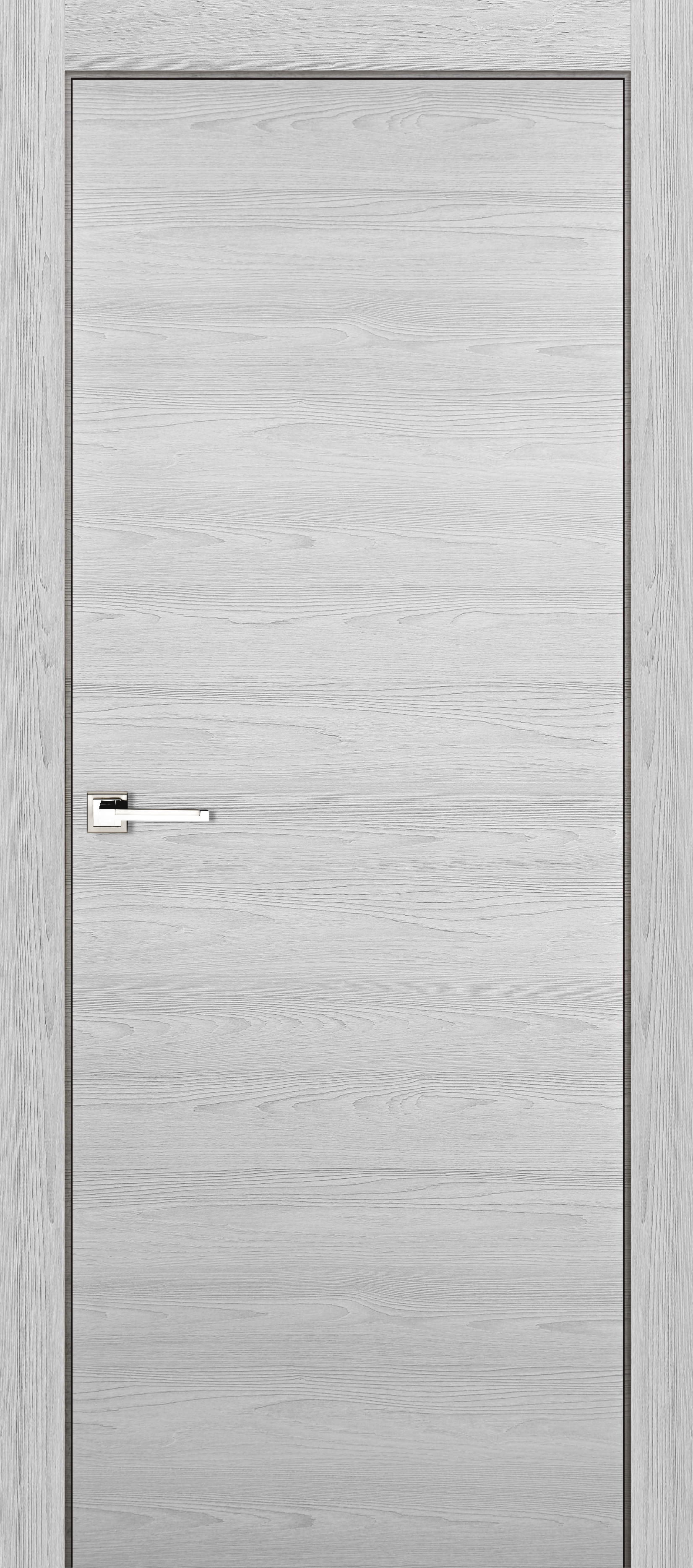 Изображение товара Дверь межкомнатная глухая финиш-бумага ламинация цвет ясень серый 60x200 см (c замком)