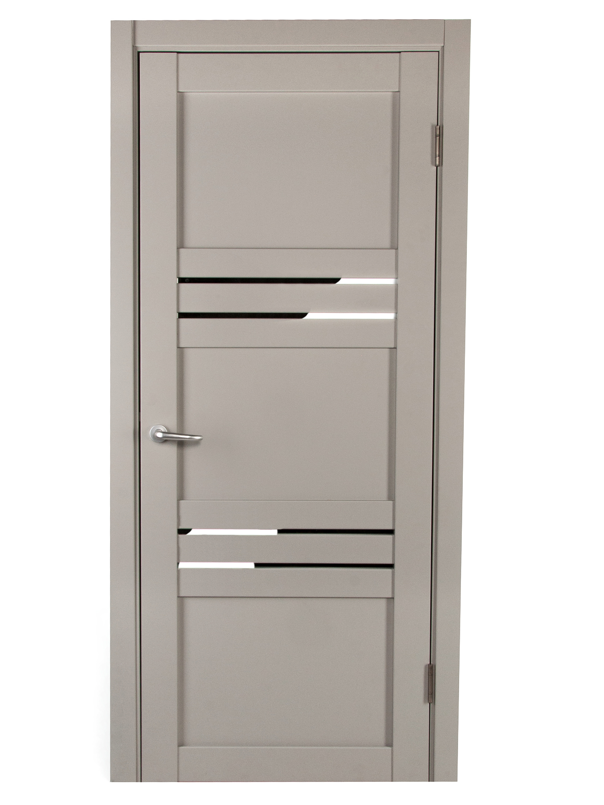 Изображение товара Межкомнатная дверь Астерия глухая 90x200 см Hardflex Серый жемчуг Россия