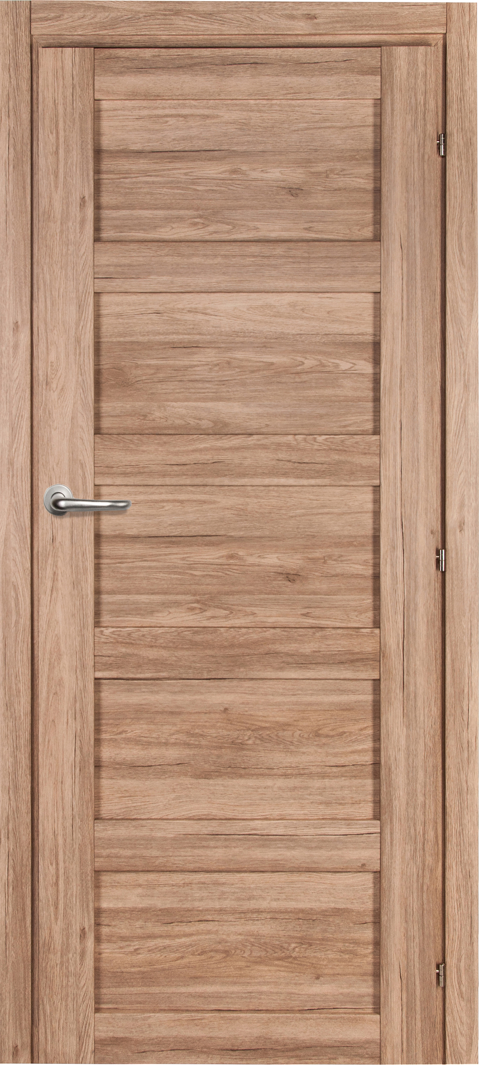 Изображение товара Дверь межкомнатная глухая Прэсто 60x200 см ПВХ цвет дуб санремо натуральный с замком