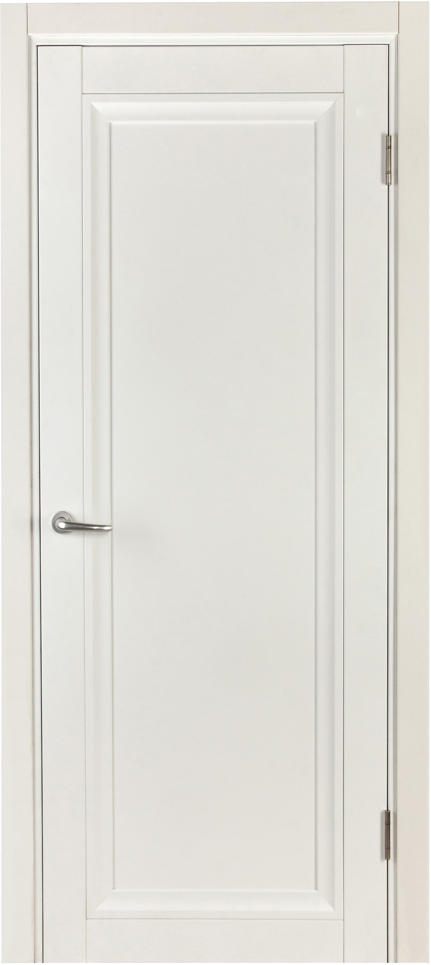 Изображение товара Дверь межкомнатная глухая Нобиле 80x200 см полипропилен белый с замком