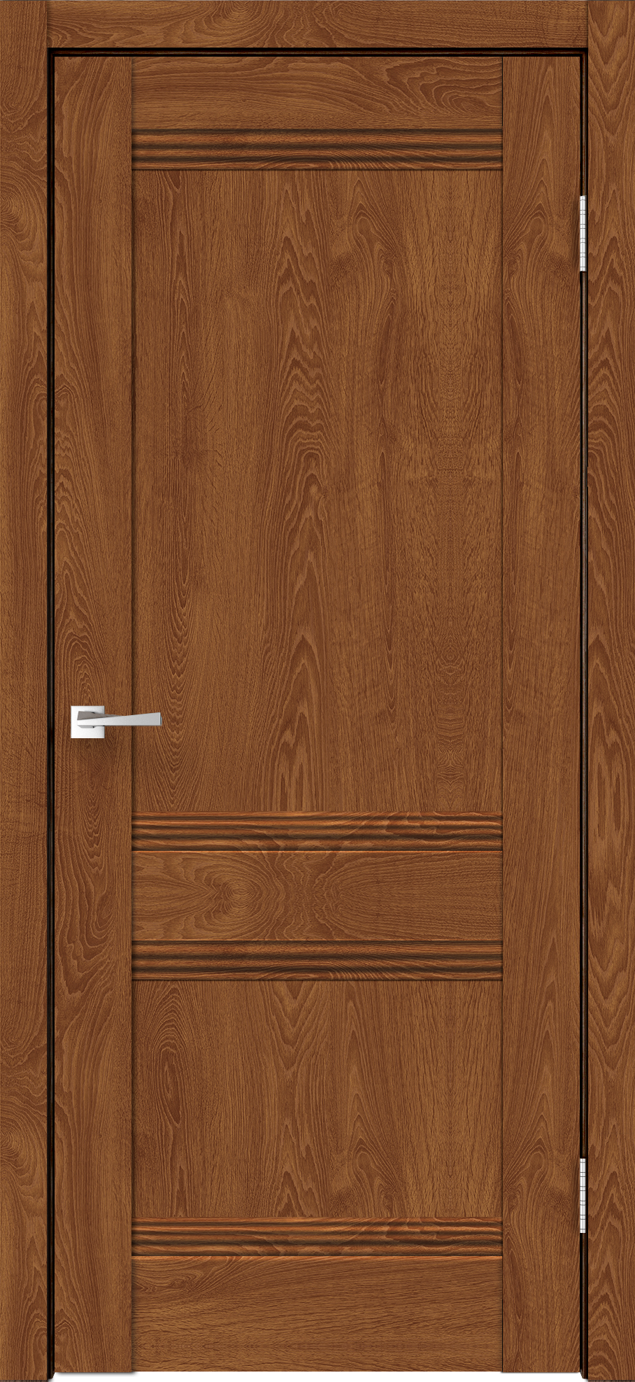 Изображение товара Дверь межкомнатная глухая Тоскана 70x200 см финиш бумага цвет дуб тернер коричневый с замком и петлями