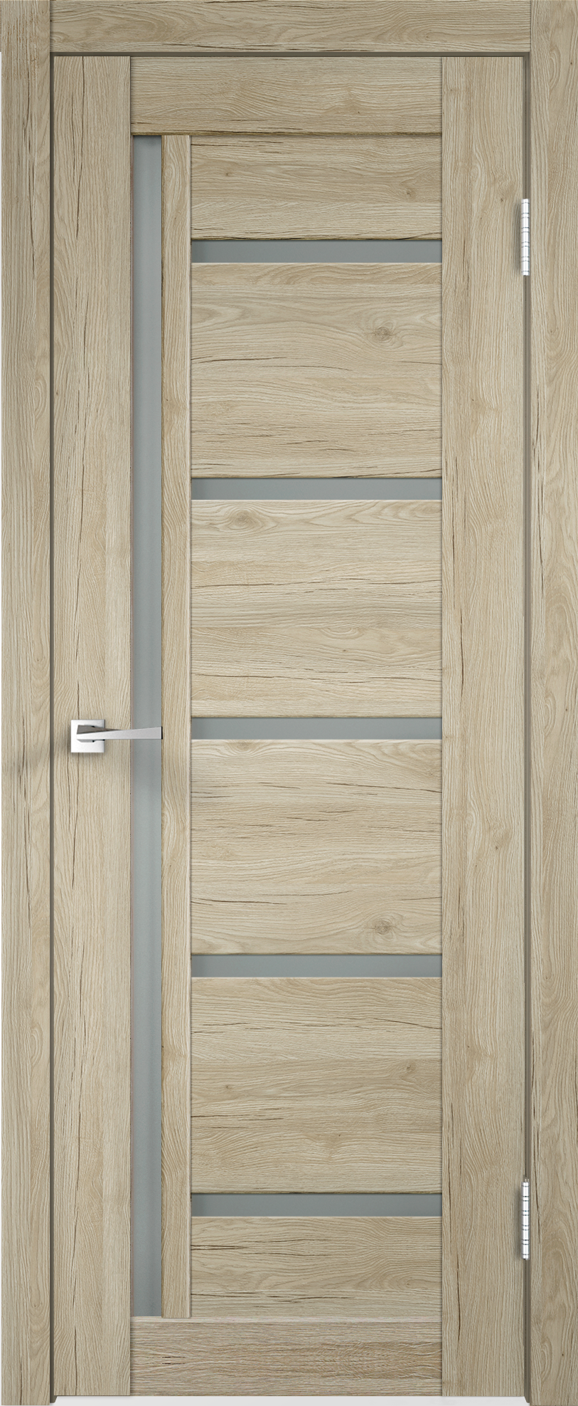 Изображение товара Дверь межкомнатная со стеклом Skyline 3 60x200 см ПВХ цвет дуб рустик серый без замка, без петель