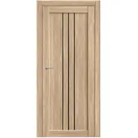 Изображение товара Дверь межкомнатная Бергамо остеклённая ПВХ ламинация цвет европейский дуб 70x200 см (с замком и петлями)