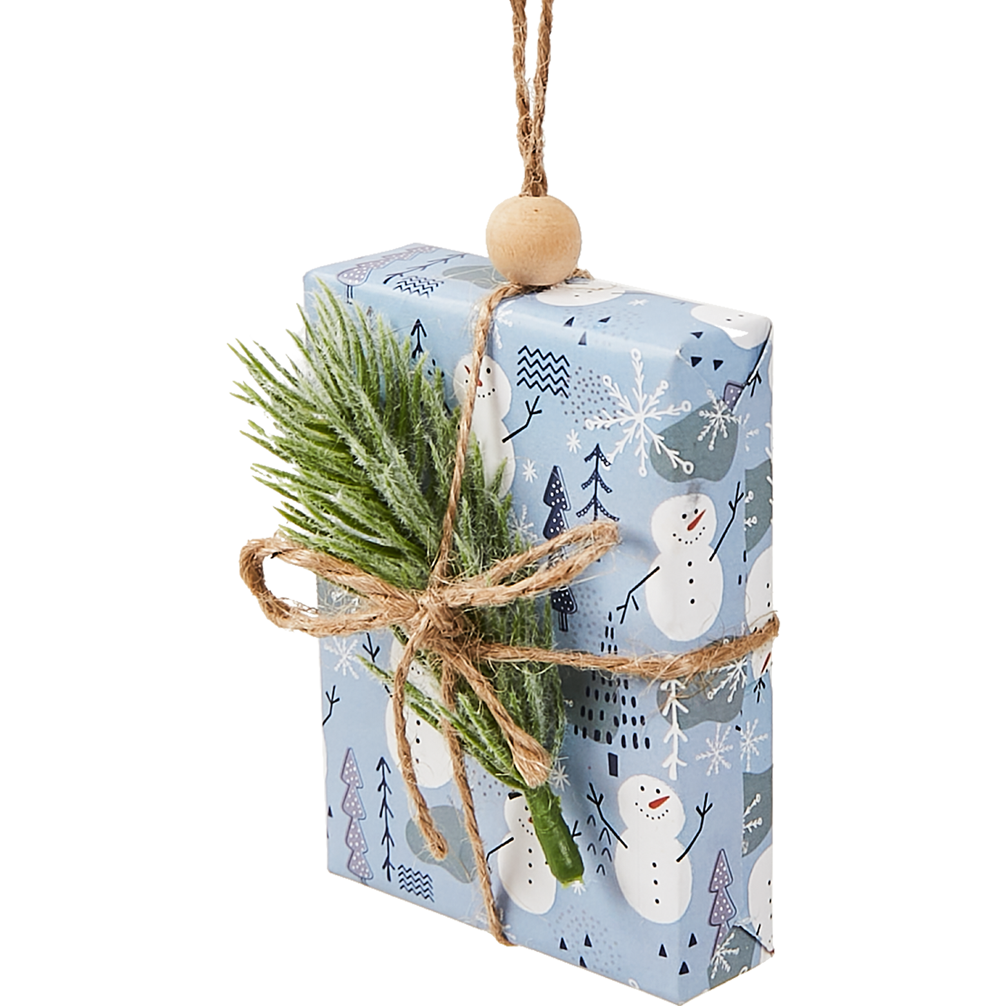 Изображение товара Елочная игрушка Коробка подарочная 9x6.5 цвет синий