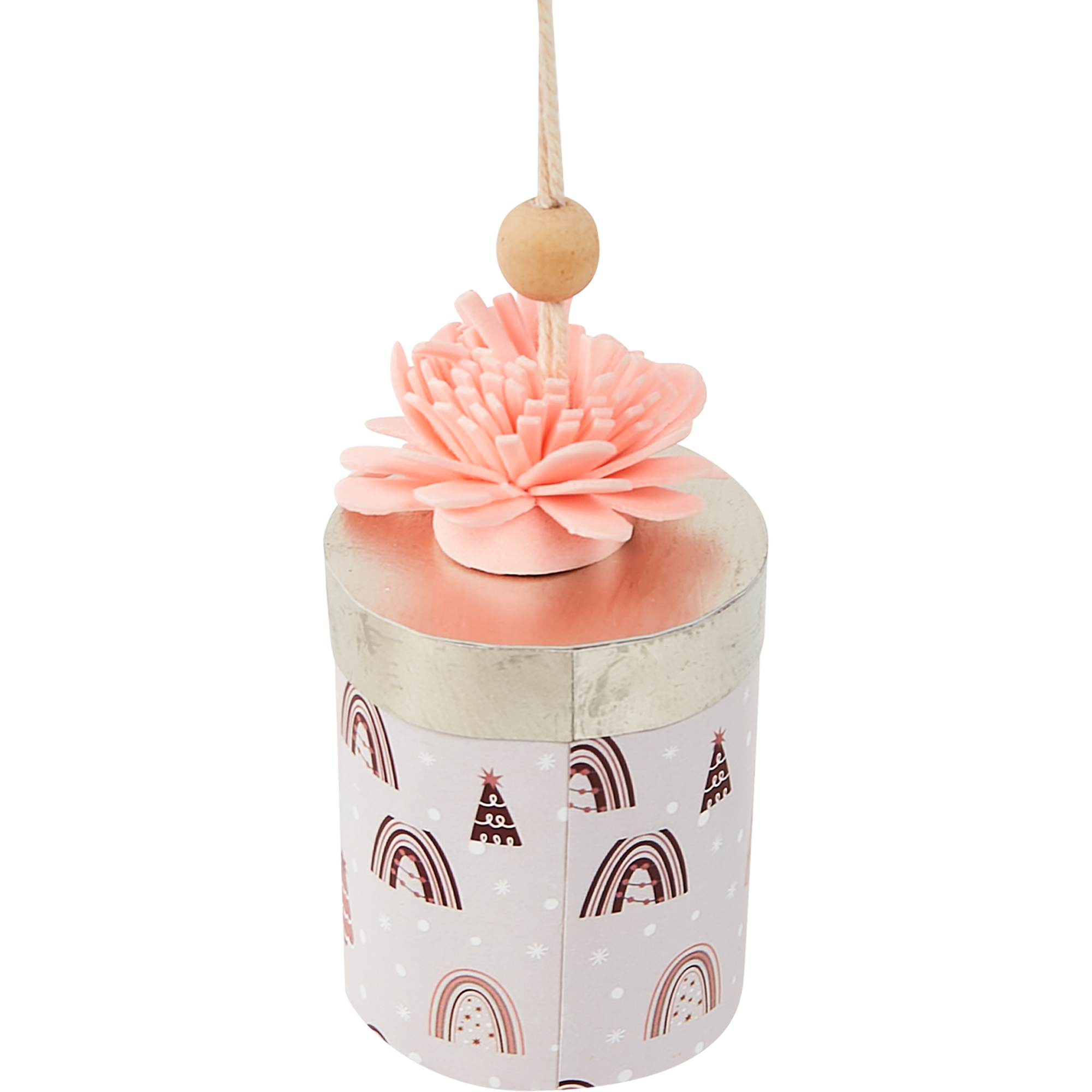 Изображение товара Елочная игрушка Коробка подарочная 10x5 цвет розовый