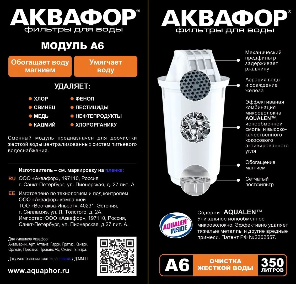 Модуль сменный Аквафор А6 - 6
