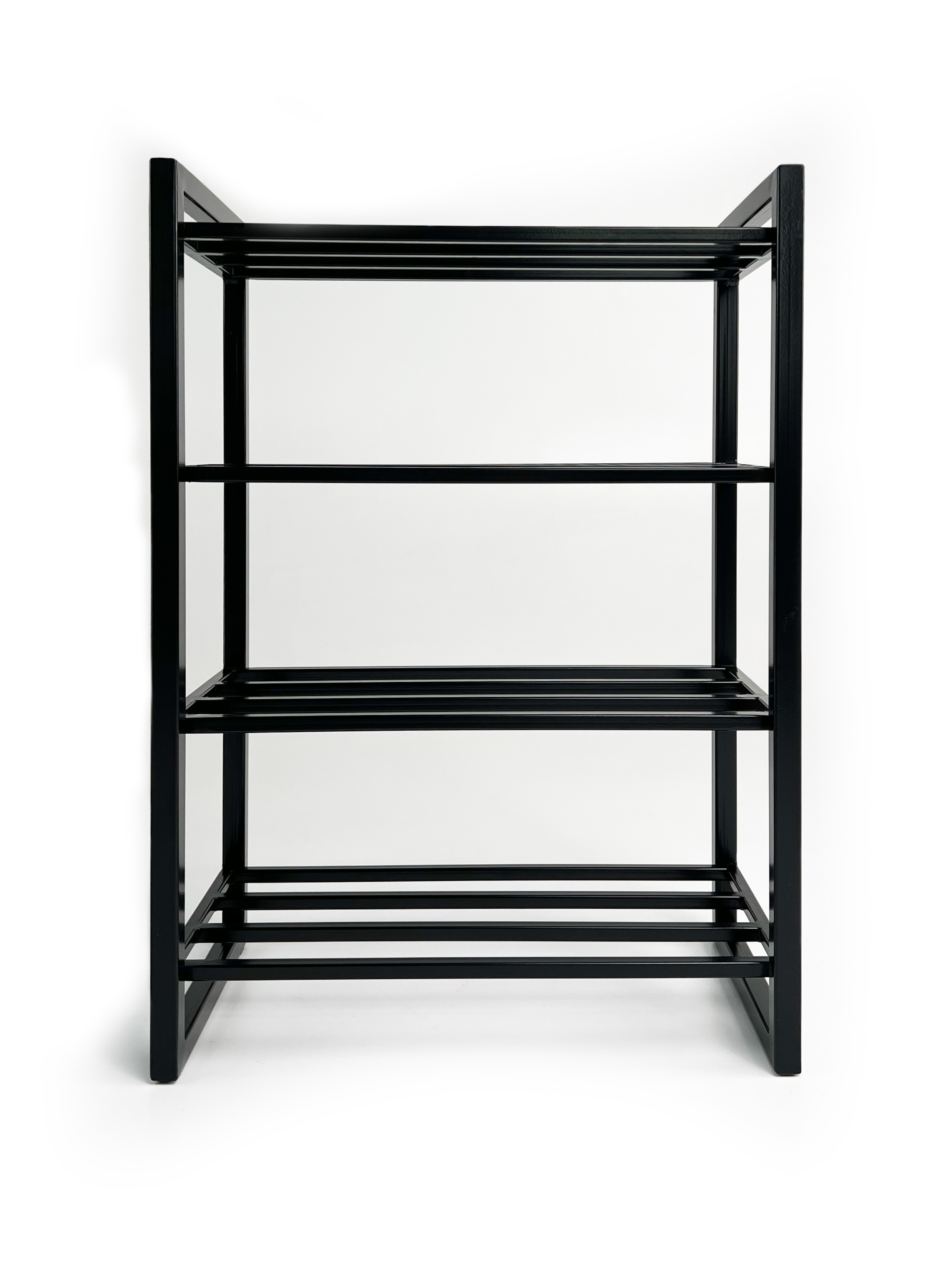 Изображение товара Полка для обуви Лукоморье 58x80.5x30 см 4 полки металл черный для дома и офиса