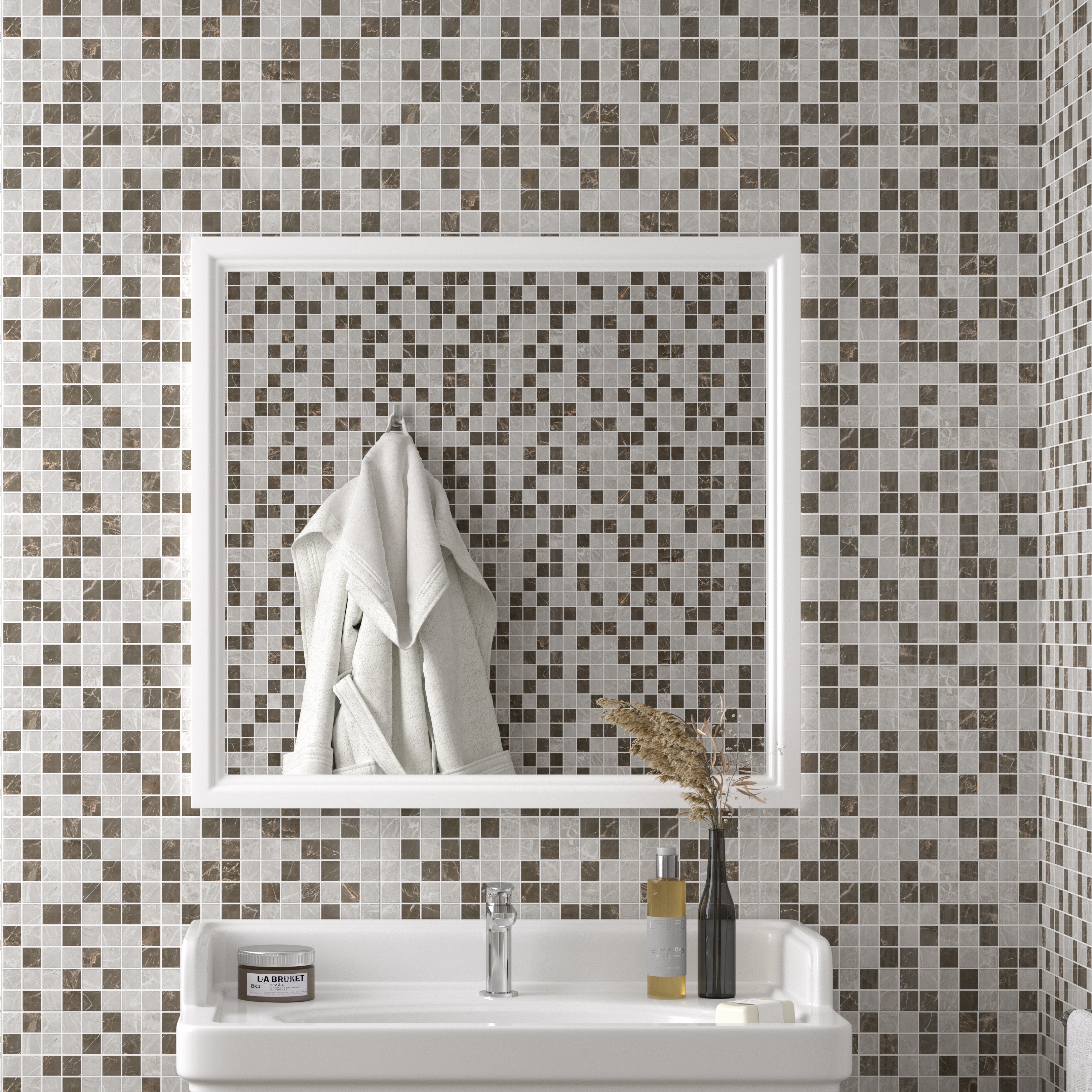 Изображение товара Мозаика Kerama Marazzi Феррара-фоджа 20x50 см глянцевая коричневая