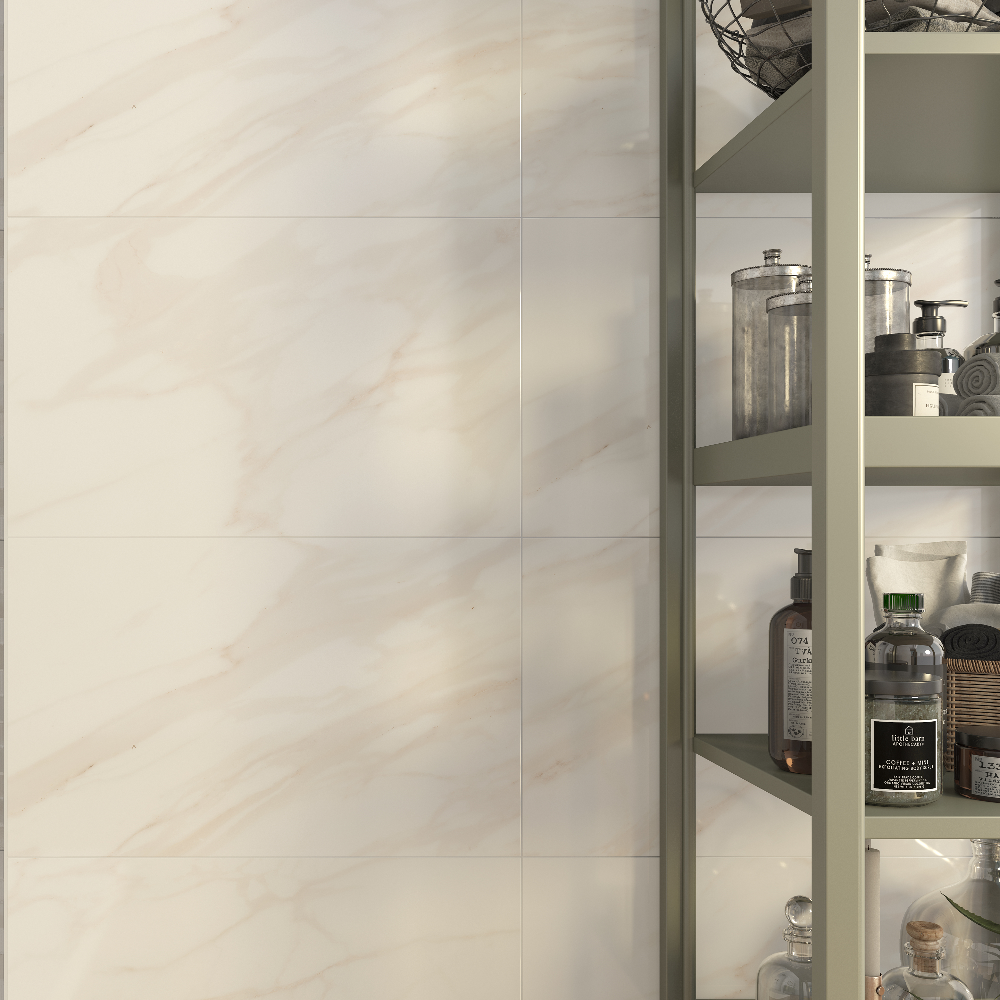 Изображение товара Плитка настенная Шахтинская Плитка Тиана 01 25x40 см 1.4 м² глянцевая цвет бежевый камень