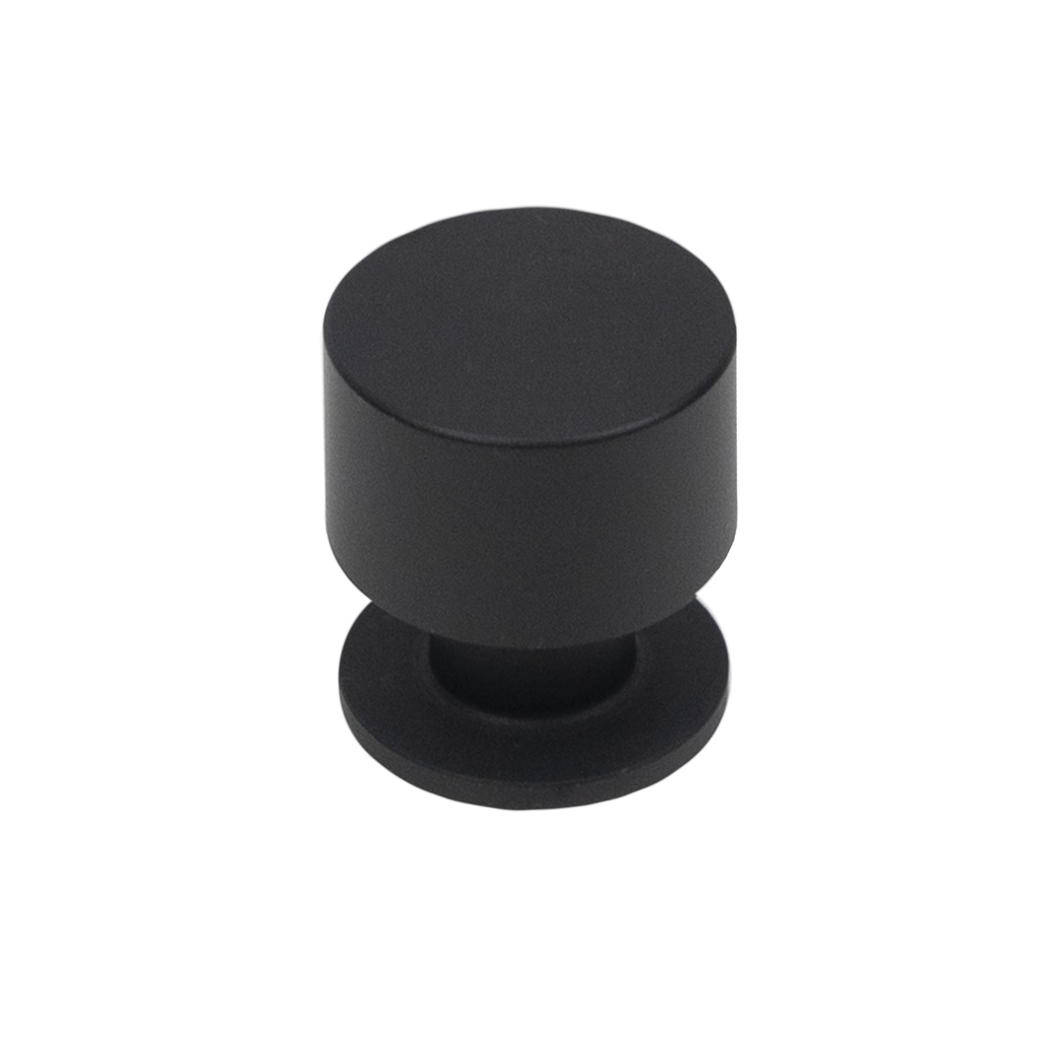 Мебельная ручка-кнопка AKS Лион черная 24 мм