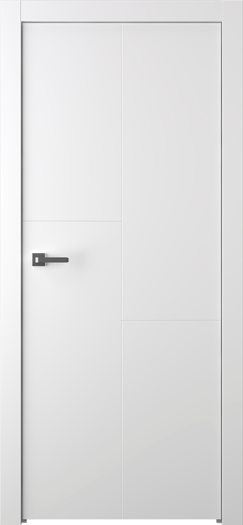 Изображение товара Дверь межкомнатная глухая Лацио 1 80x200 см эмаль белый без замка, без петель