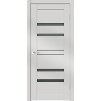 Изображение товара Дверь межкомнатная Linea 6 остекленная HardFlex ламинация цвет платина 90x200 см (с замком и петлями)