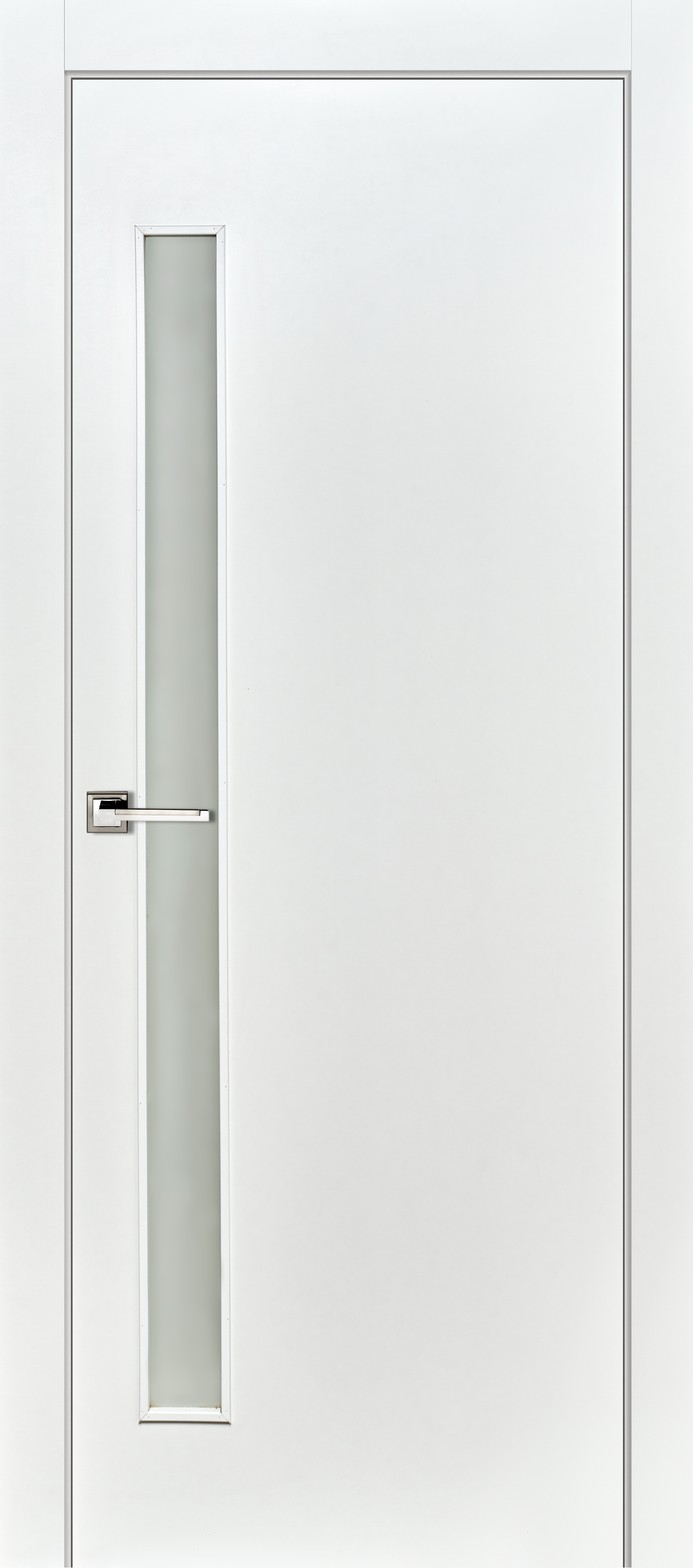 Изображение товара Дверь межкомнатная остекленная финиш-бумага ламинация цвет белый 60x200 см