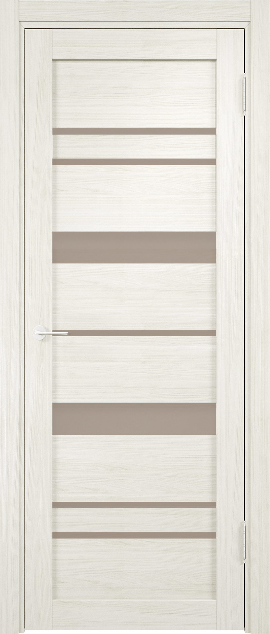 Изображение товара Дверь межкомнатная Нова остекленная ПВХ цвет ривьера крем 60x200 см с замком и петлями