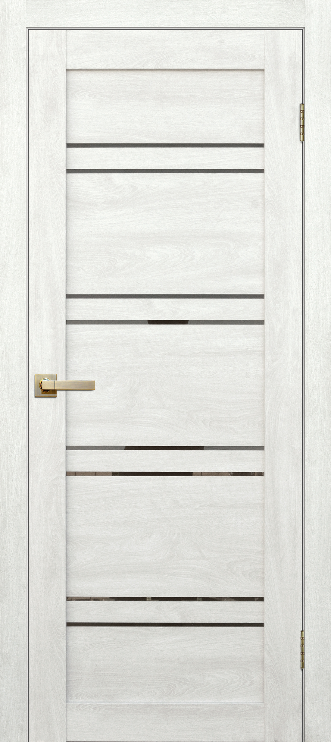 Изображение товара Дверь межкомнатная глухая Лайн1 80x200 см с покрытием финиш-бумага и белым цветом