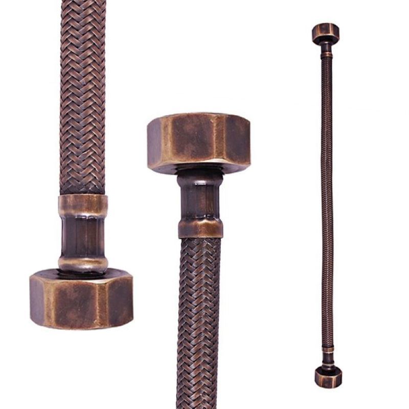 Изображение товара Гибкая подводка для воды Ravslezak 40 см с резьбой 1/2"