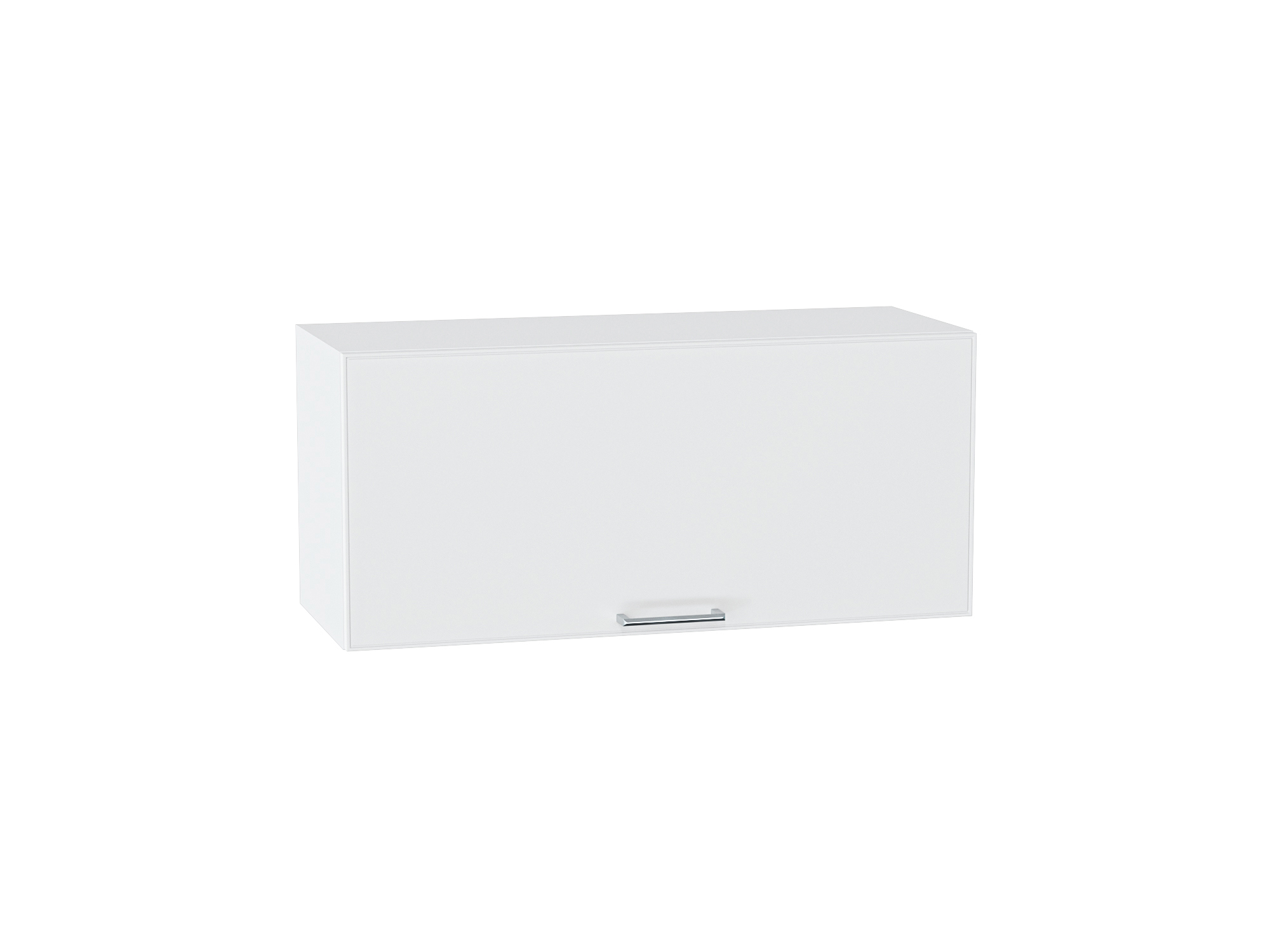 Изображение товара Навесной шкаф горизонтальный Мемфис Сурская Мебель 80 см белый
