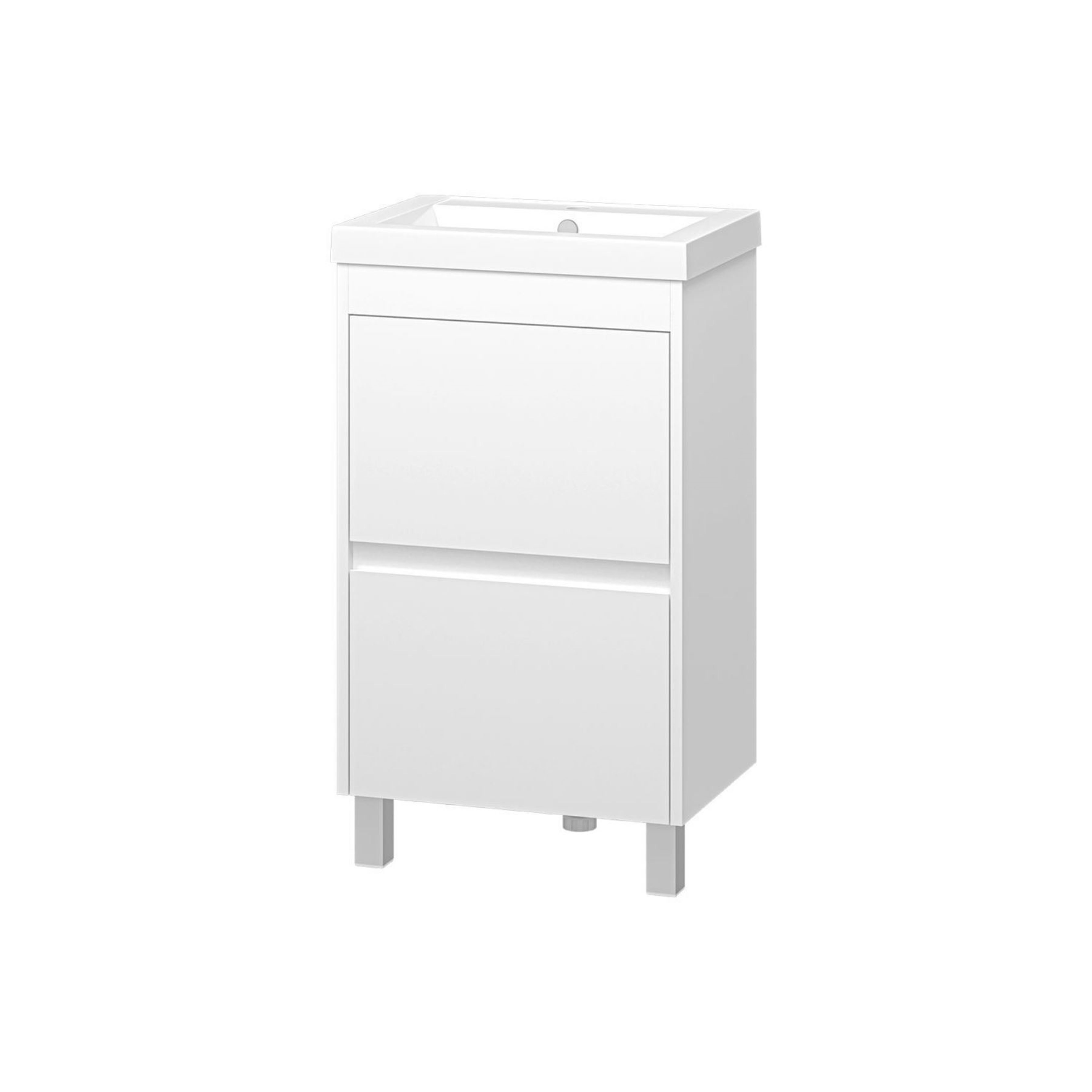 Изображение товара Тумба под раковину Misty Алиса УТ000011550 48см с раковиной цвет белый