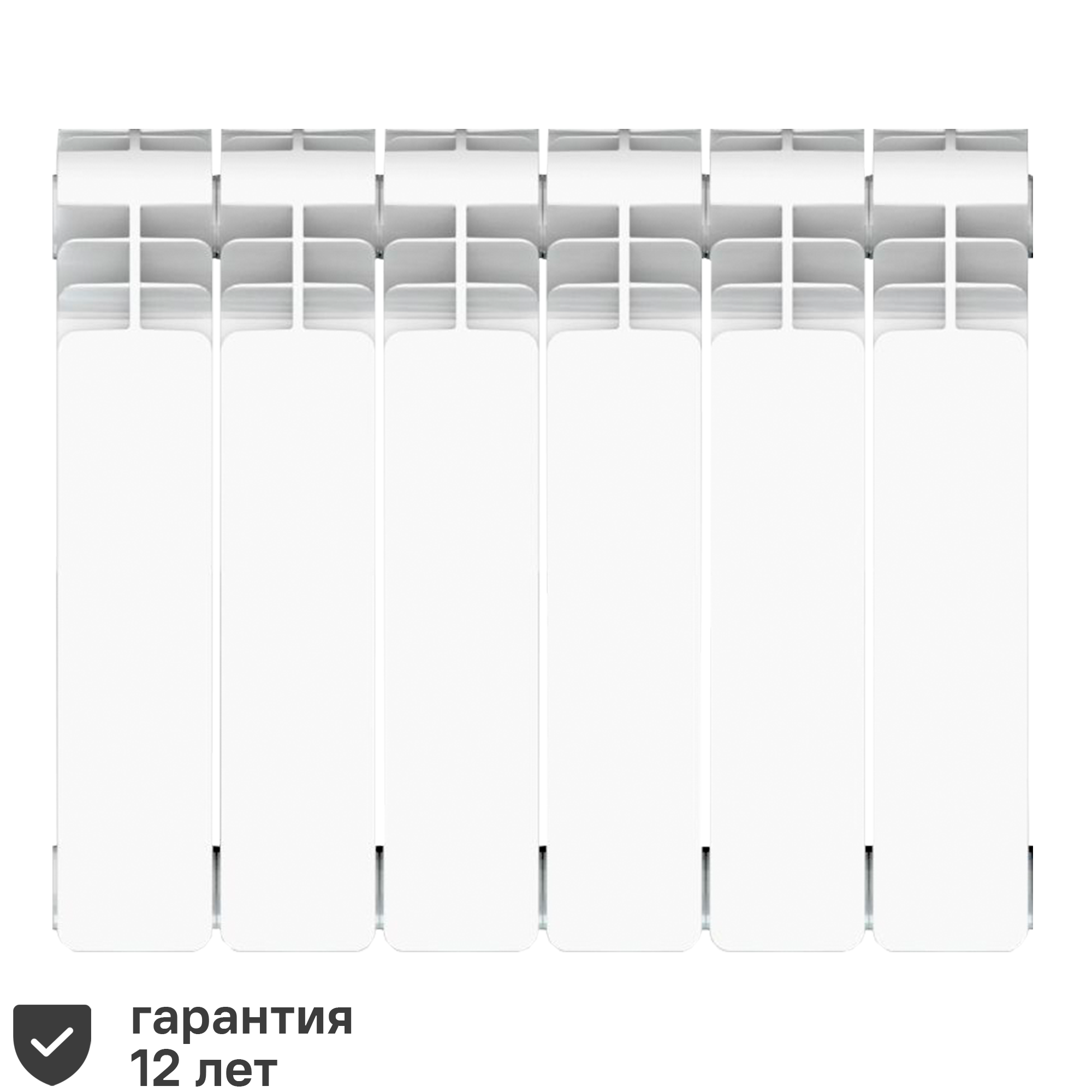 Радиатор секционный Equation Aluminium 350/90 6 секций боковое ...