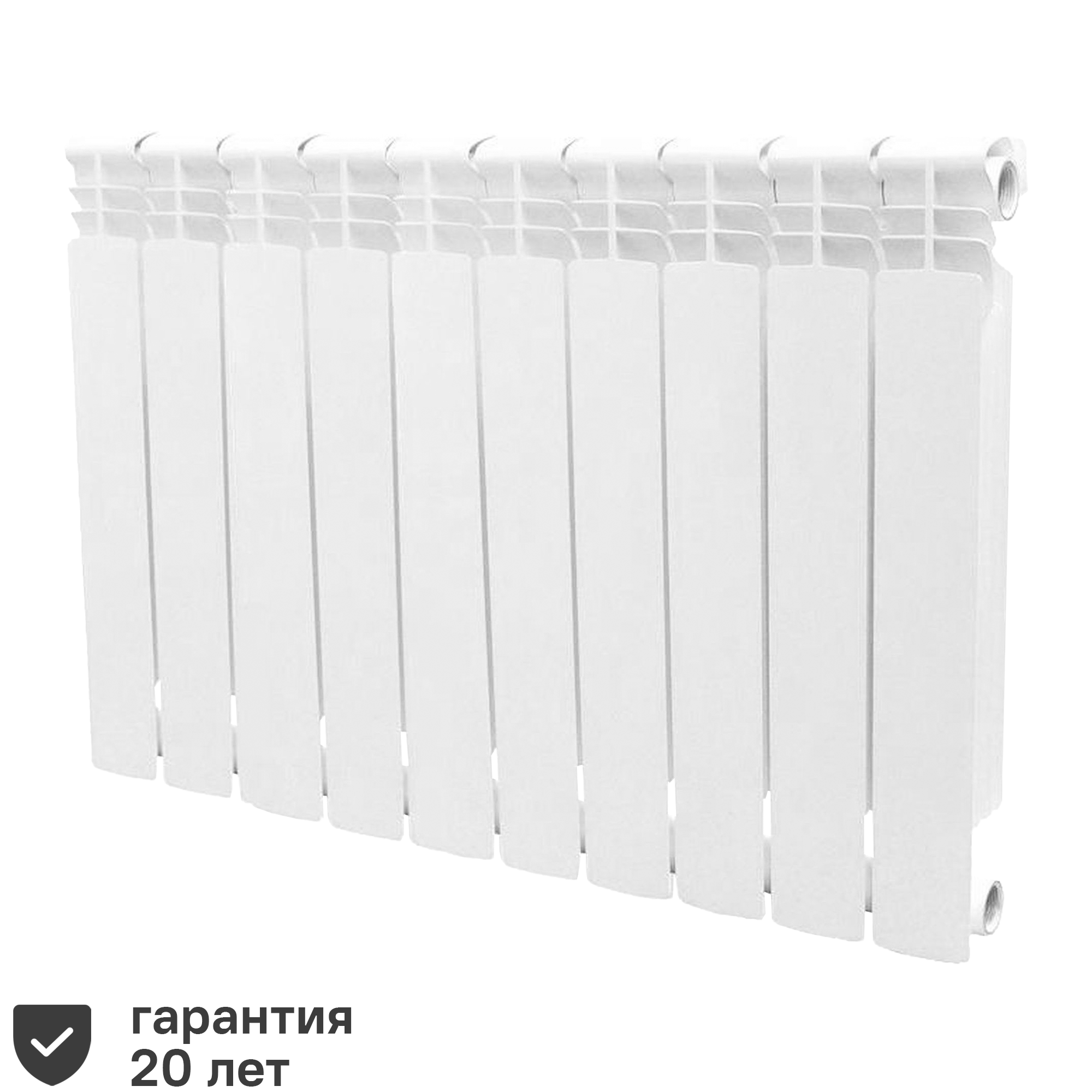 Изображение товара Радиатор Тепломир 500/80 10 секций биметалл для эффективного отопления помещений