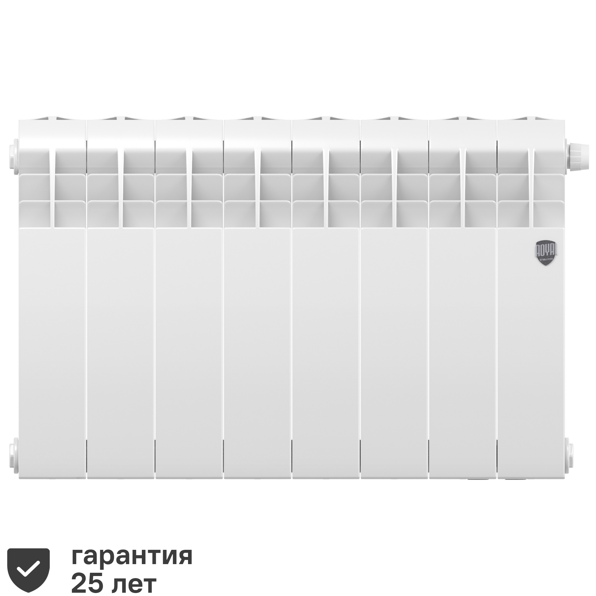 Изображение товара Радиатор секционный Royal Thermo Biliner RTBBTVR35008 8 секций биметалл с нижним подключением