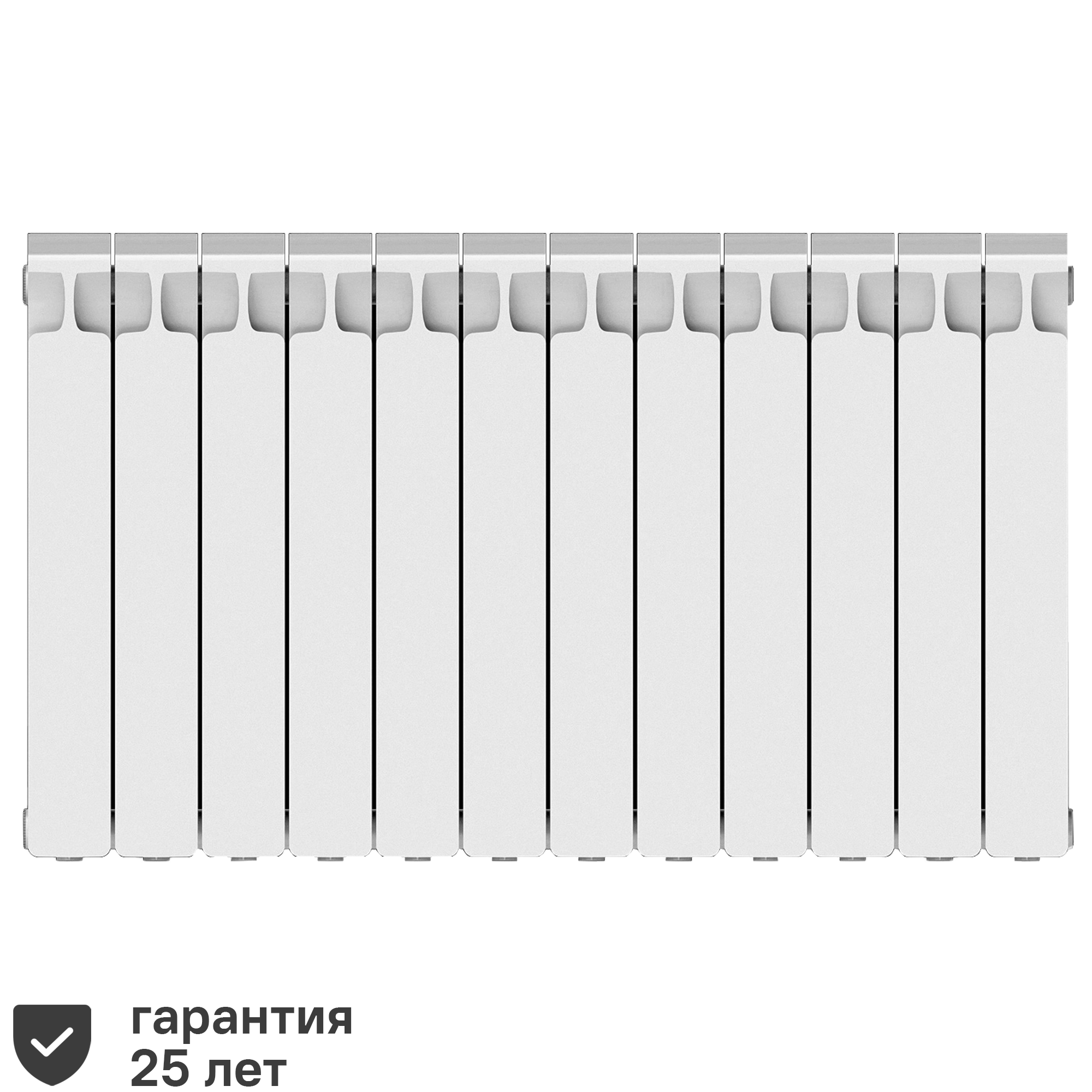 Изображение товара Радиатор секционный Rifar Monolit M50012RAL1015 12 секций биметалл боковое подключение