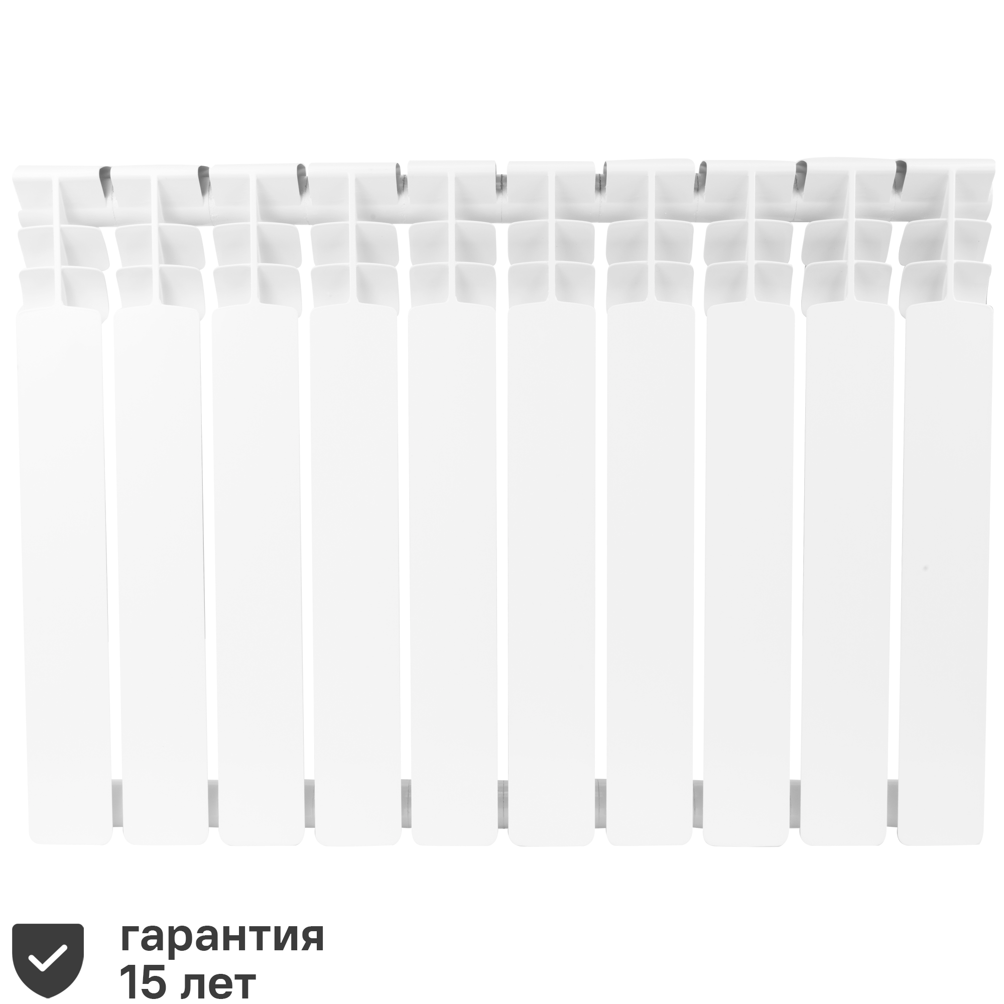 Изображение товара Радиатор водяного отопления Монлан Биметаллический 500/80 10 секций белый