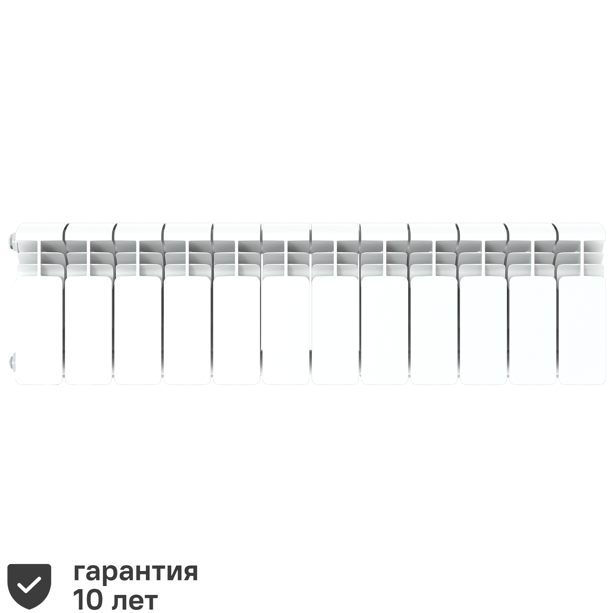 Изображение товара Радиатор секционный Rifar Alum RAL20012 200/90 12 секций боковое подключение алюминий белый