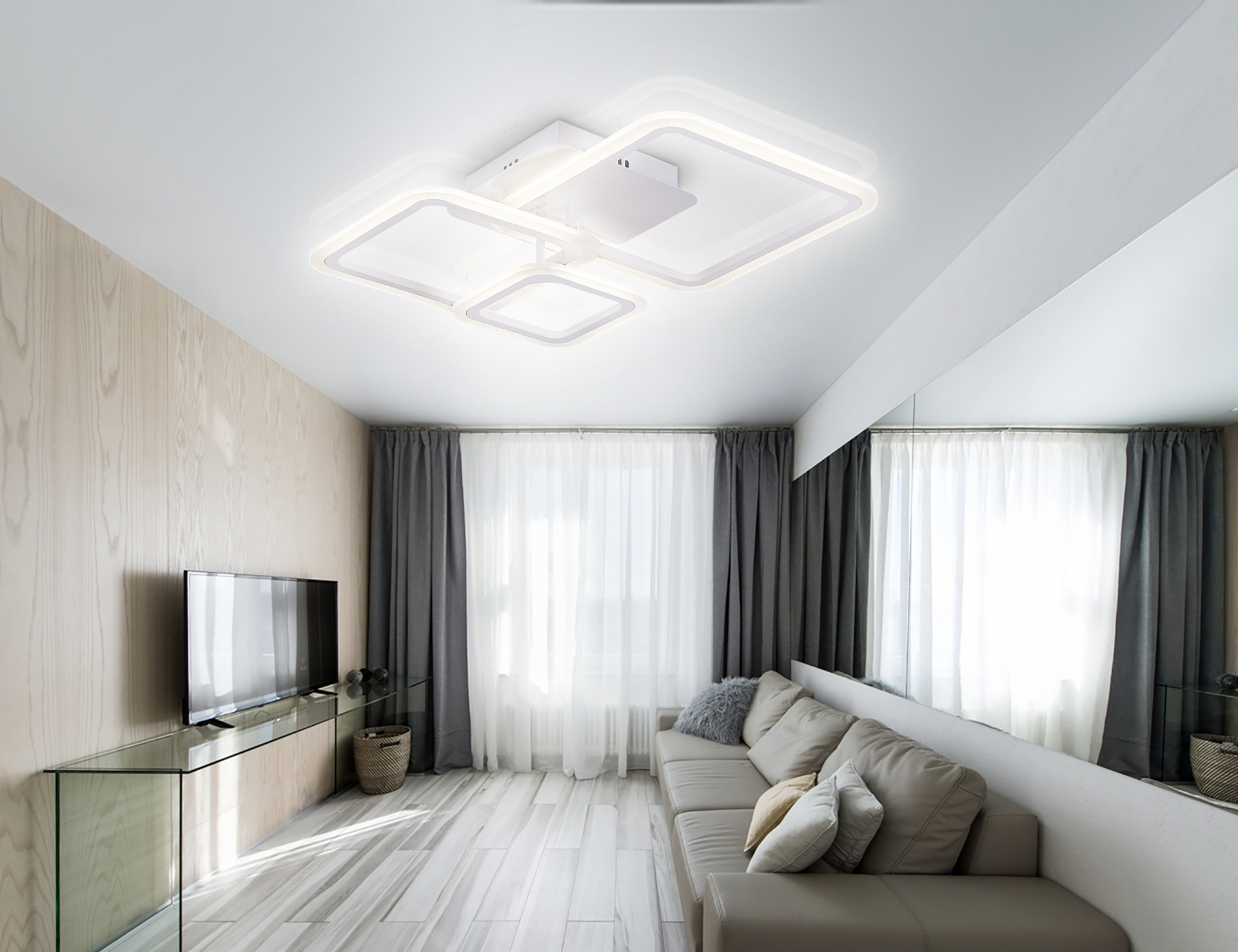 Изображение товара Люстра потолочная Natali Kovaltseva LED LAMPS 81176 с дистанционным управлением