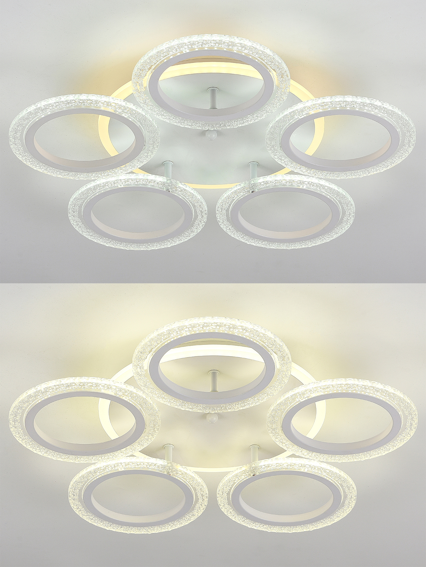 Изображение товара Современная белая люстра потолочная LED Natali Kovaltseva 81194 220В 100Вт