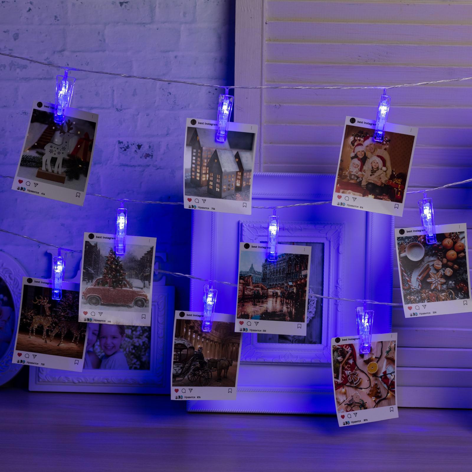 Изображение товара Электрогирлянда комнатная Luazon lighting 4445723 нить 4.5 м 20 ламп прозрачный 1 режим работы