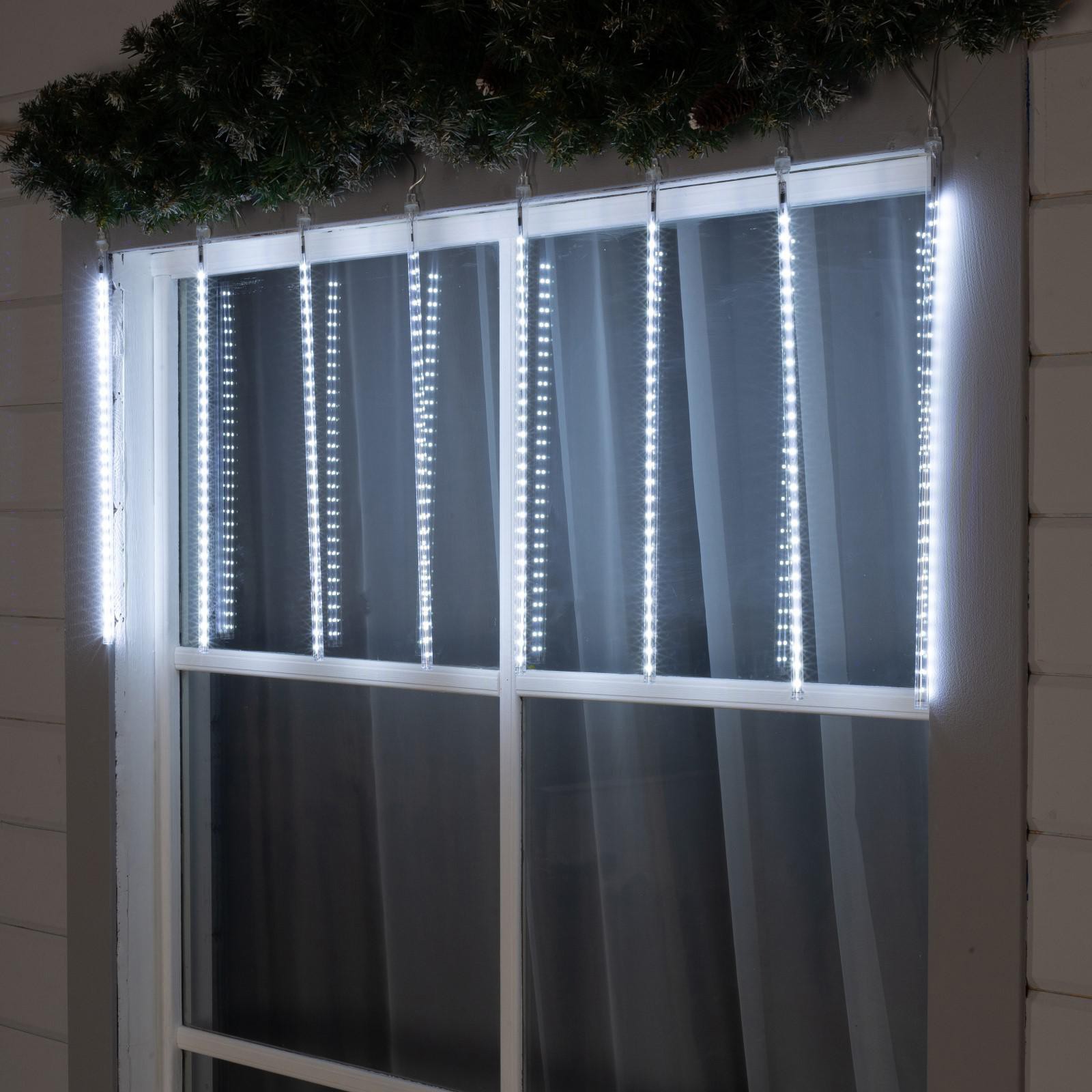 Изображение товара Электрогирлянда универсальная Luazon lighting 5248337 сосульки 2.5x2.5 м 288 ламп холодный белый (голубой) 1 режим работы