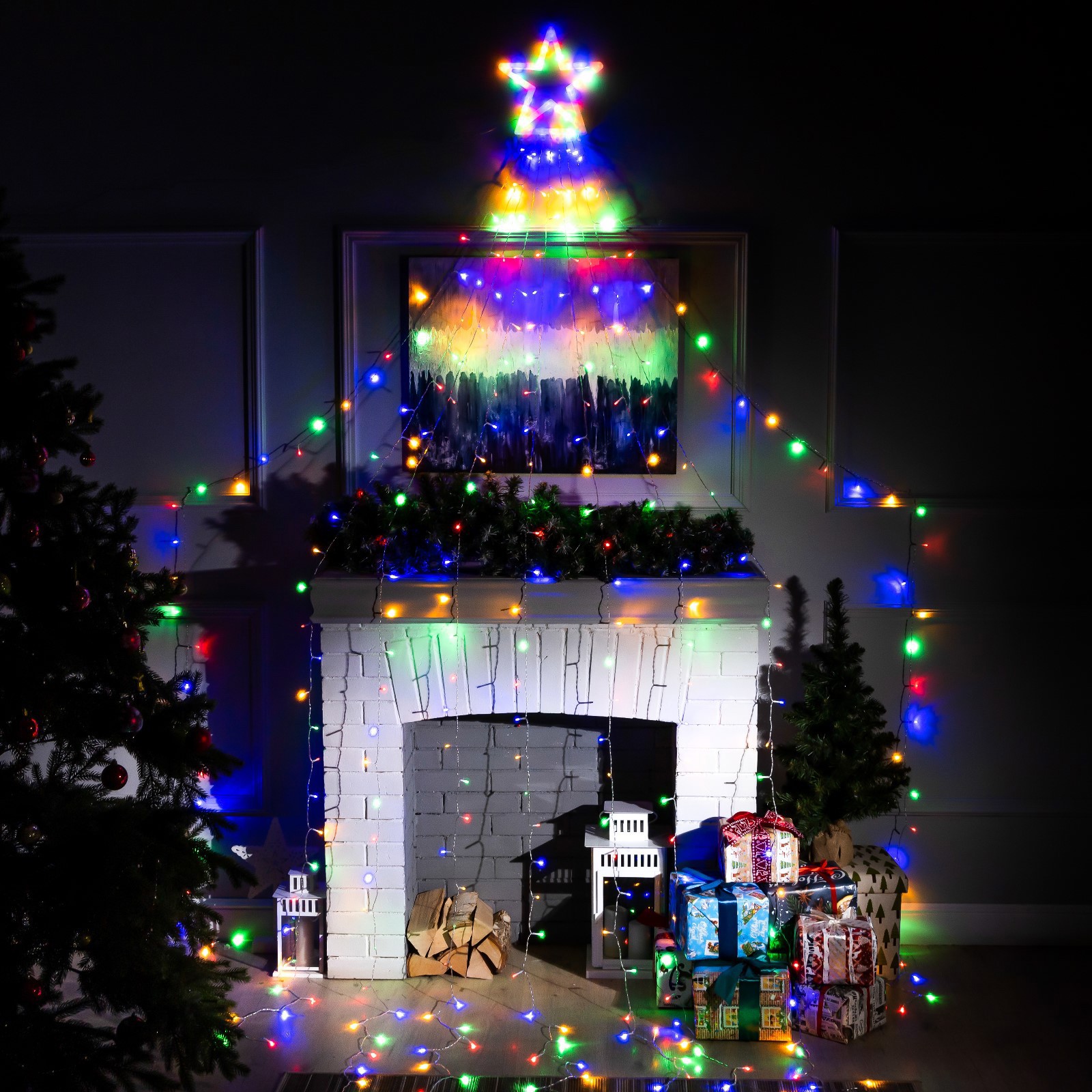 Изображение товара Электрогирлянда комнатная Luazon lighting 6116463 занавес 3.5 м разноцветный 1 режим работы