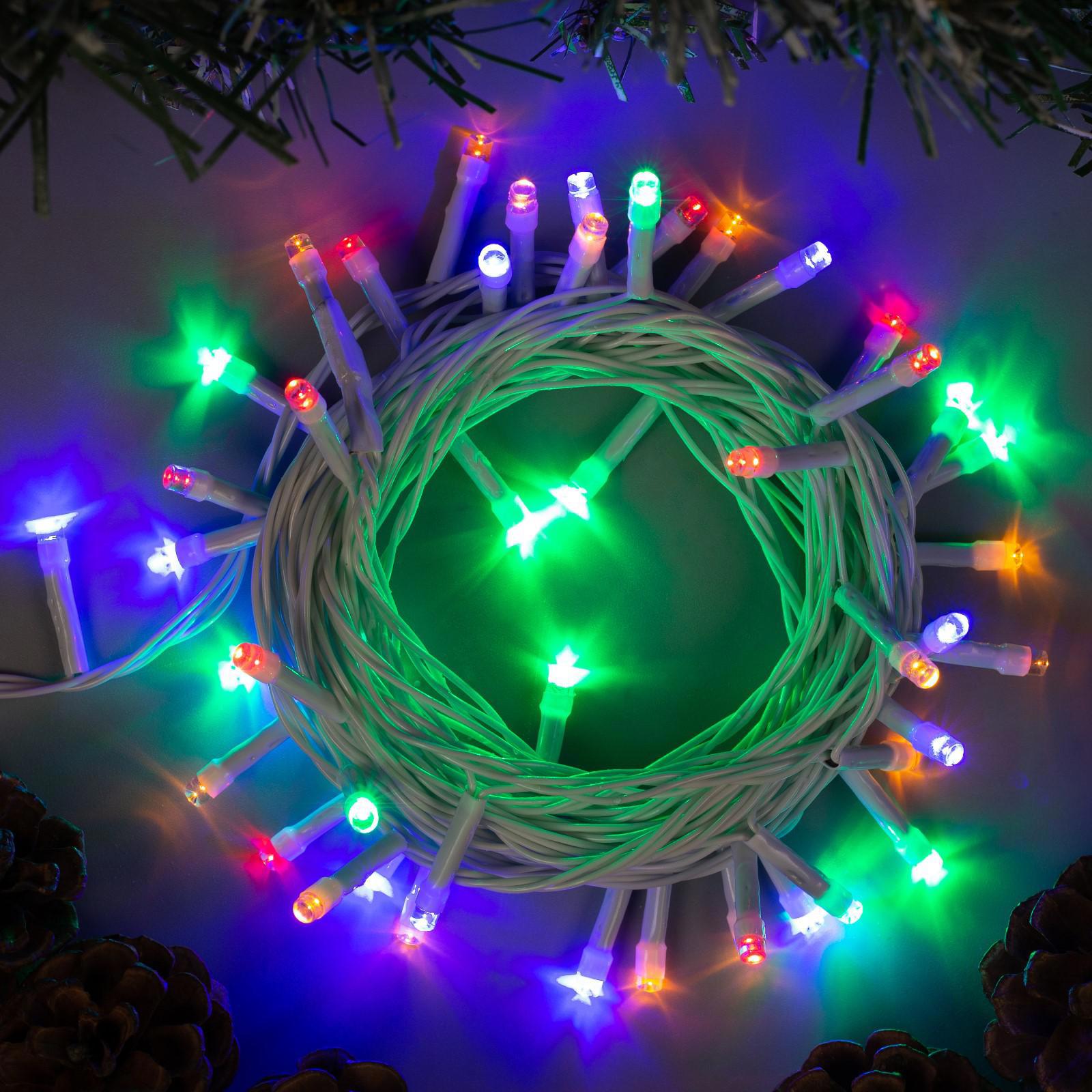 Изображение товара Электрогирлянда комнатная Luazon lighting 3556771 нить 5 м 50 ламп прозрачный 8 режимов работы