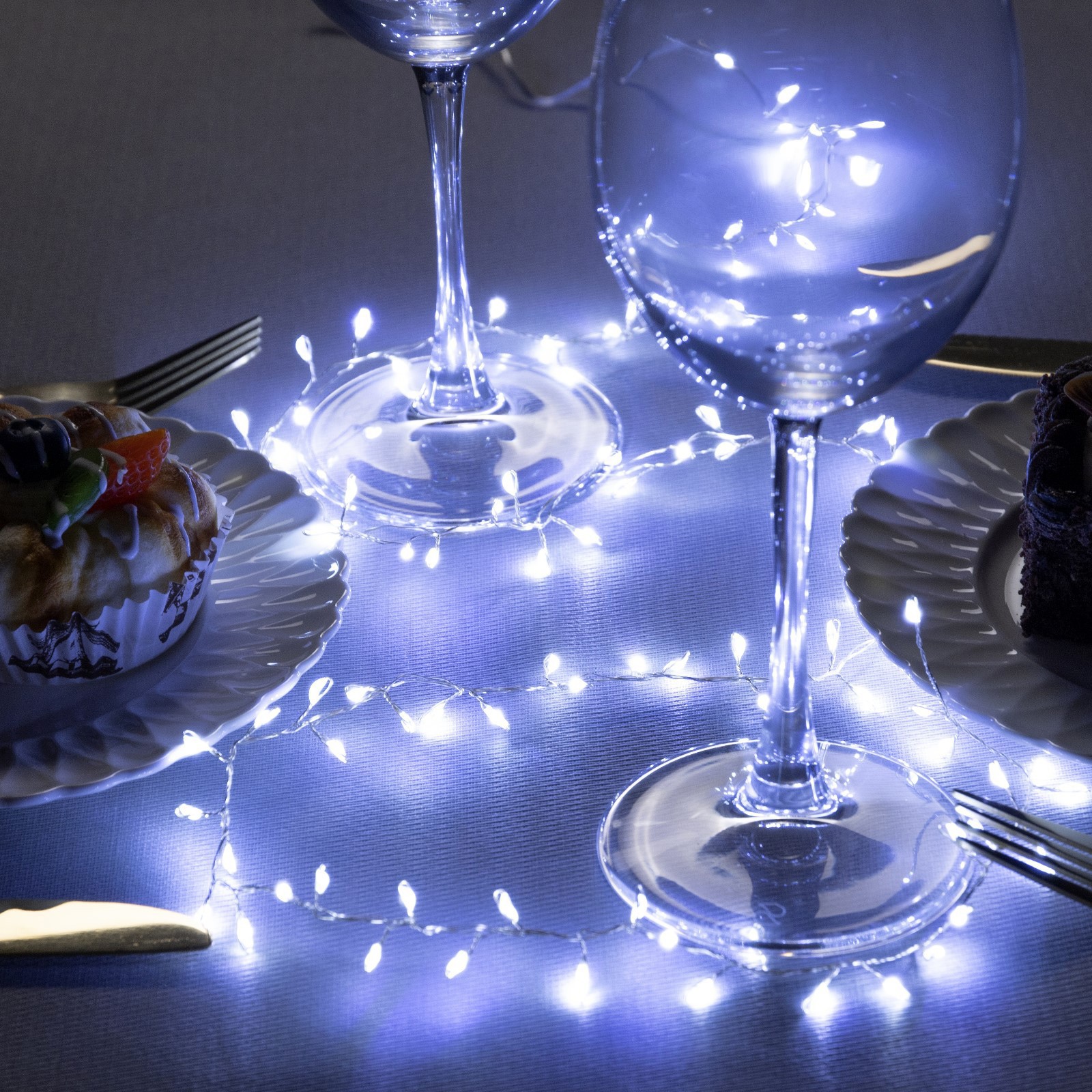 Изображение товара Электрогирлянда комнатная Luazon lighting 5198399 роса 1 м 100 ламп прозрачный 2 режима работы