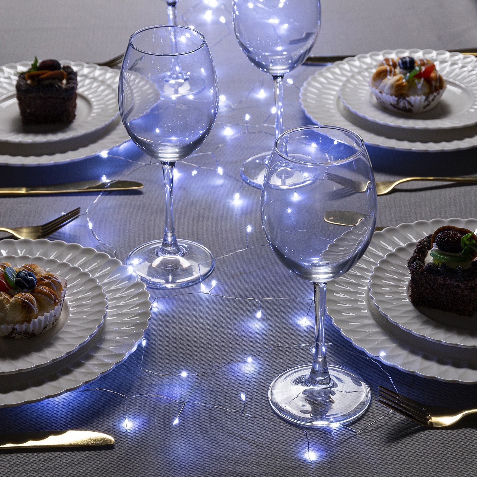 Изображение товара Электрогирлянда комнатная Luazon lighting 5198381 роса 5 м 100 ламп прозрачный 2 режима работы