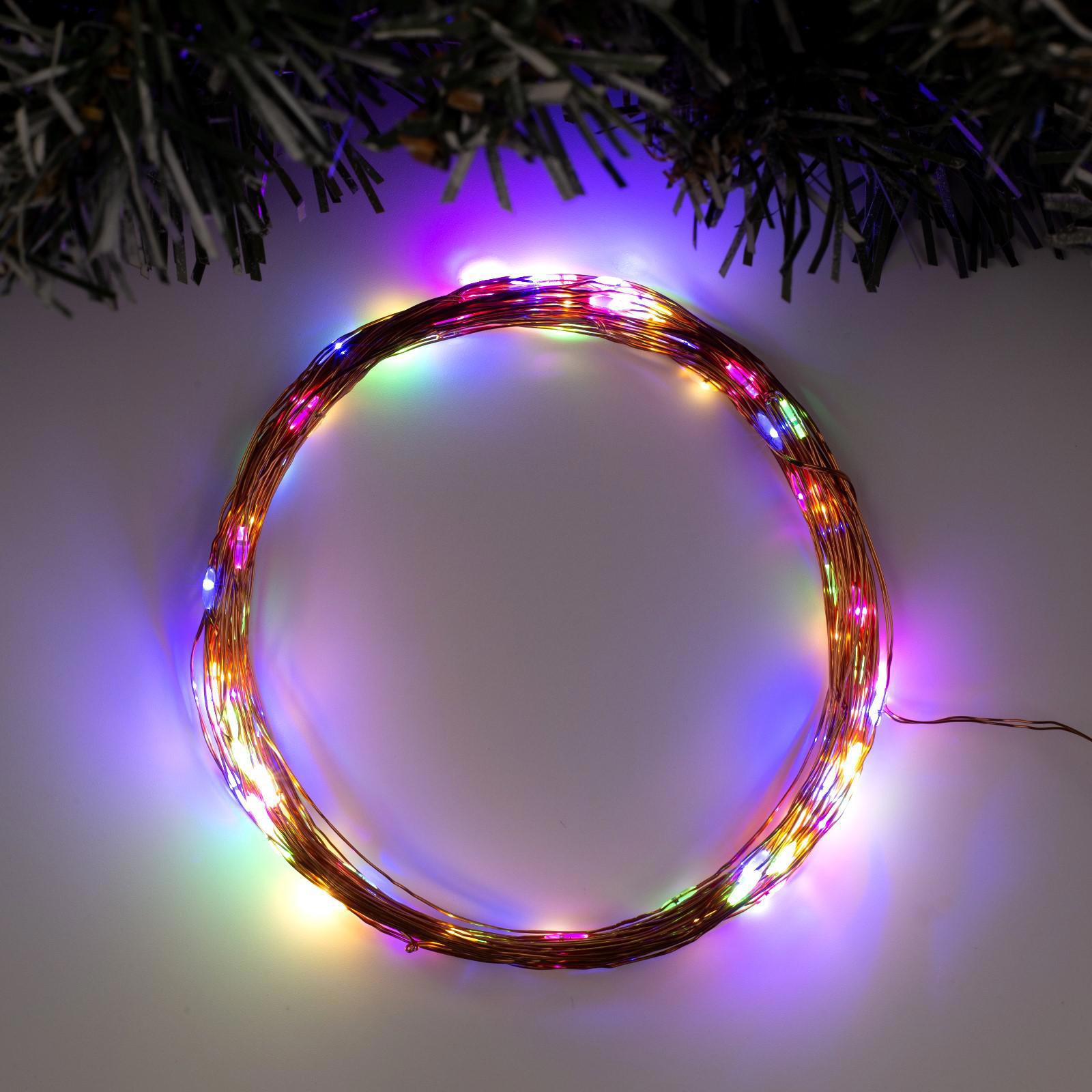 Изображение товара Электрогирлянда комнатная Luazon lighting 5198362 нить 10 м 100 ламп прозрачный 1 режим работы